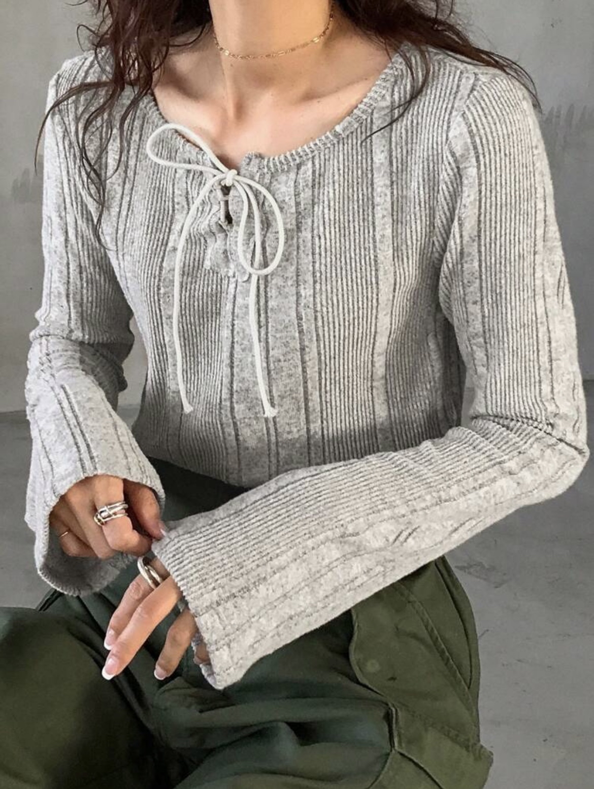 羅紋針織上衣