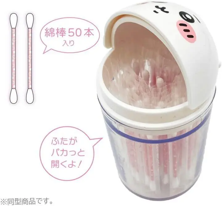 現貨🌸日本直送 |Chiikawa小八 Hachiware日版棉花棒收納盒/棉花棒筒 + 棉花棒（內含 50 支）
