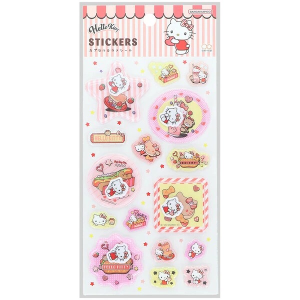 Hello Kitty 扭蛋和閃光貼紙