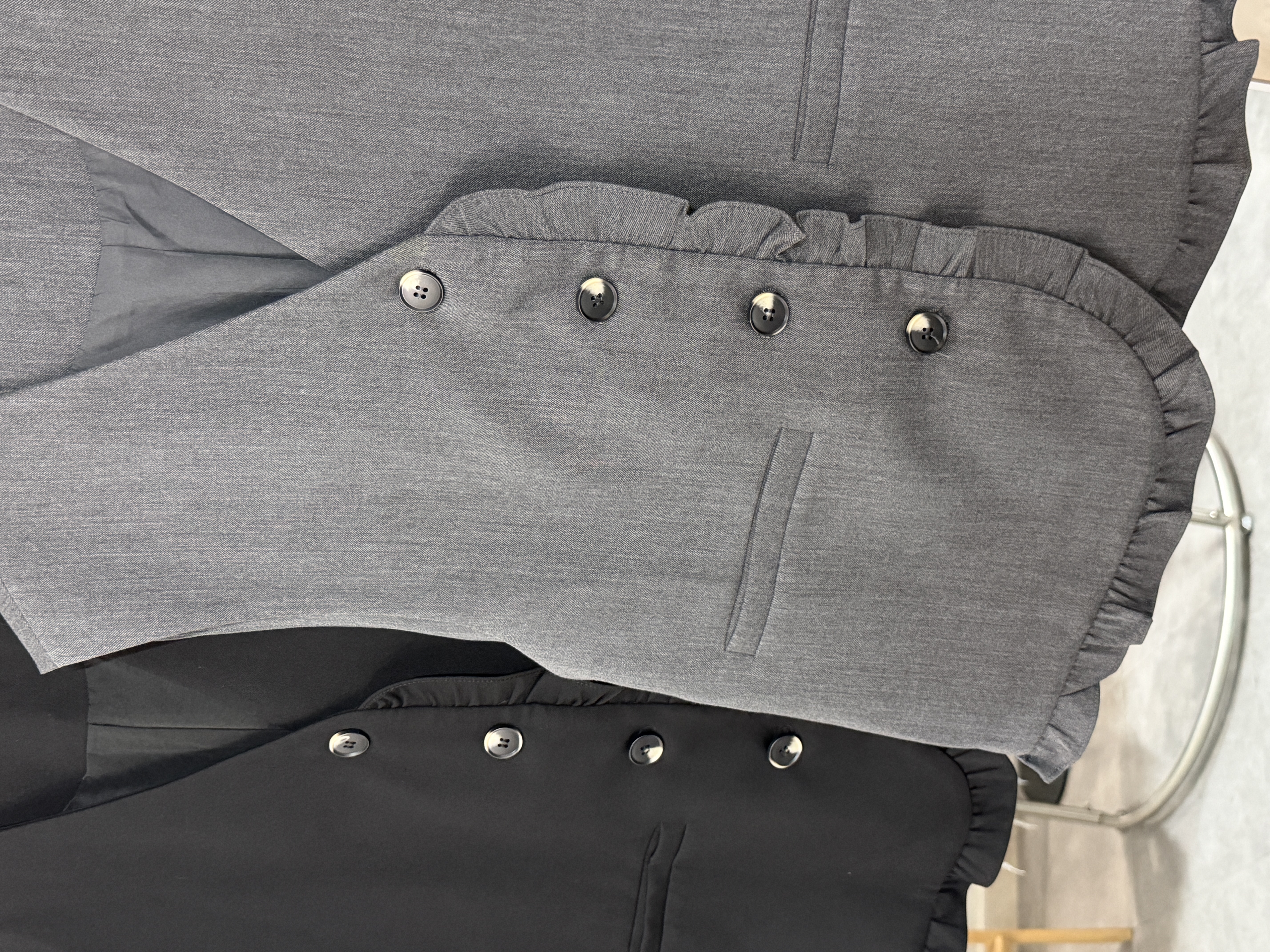 時尚荷葉邊西裝背心