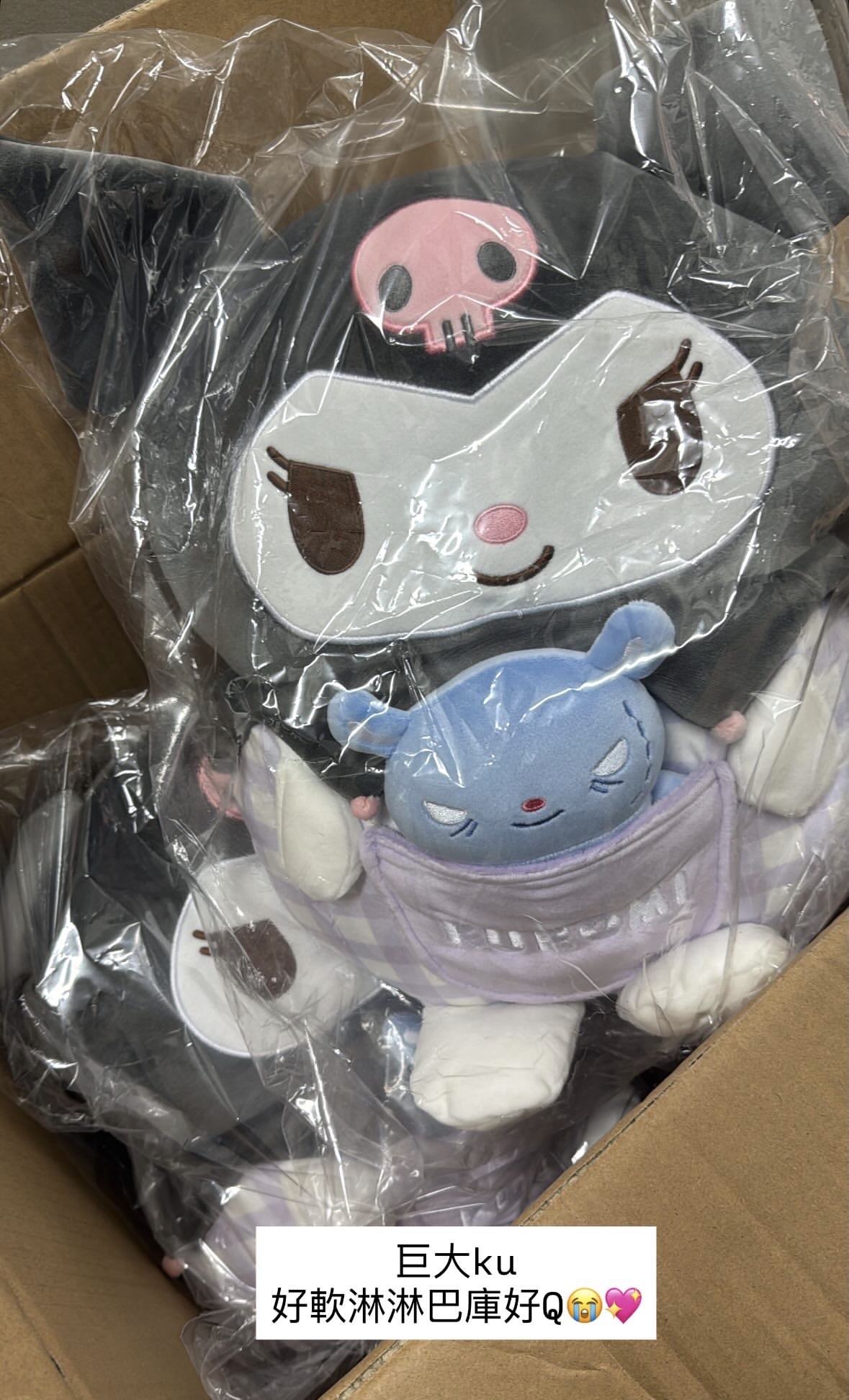 現貨｜kuromi抱巴庫 大cushion