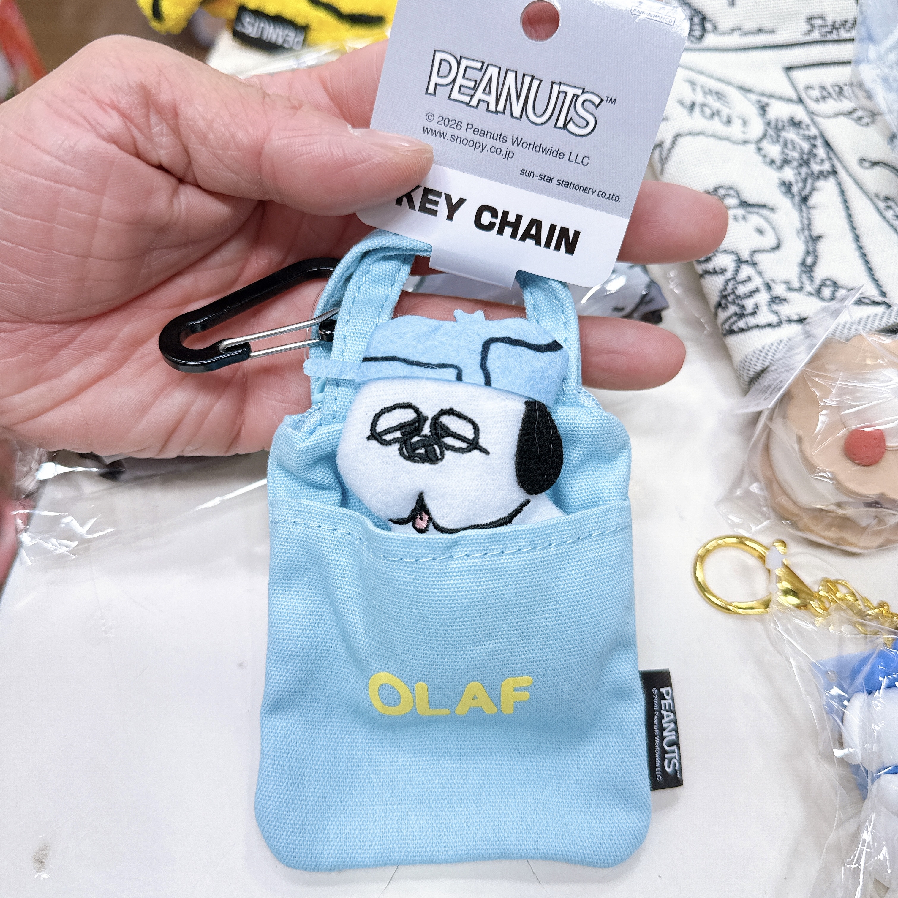 日本版Snoopy Olaf公仔掛袋