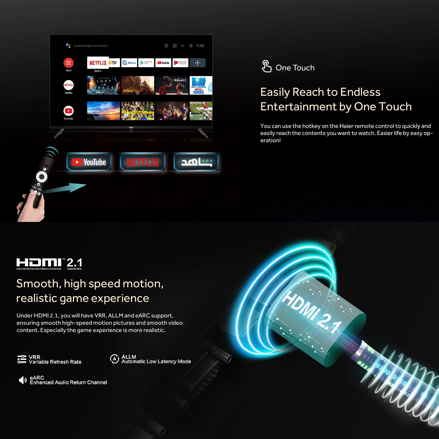 Haier 43" 4K Android TV (H43K800UG)