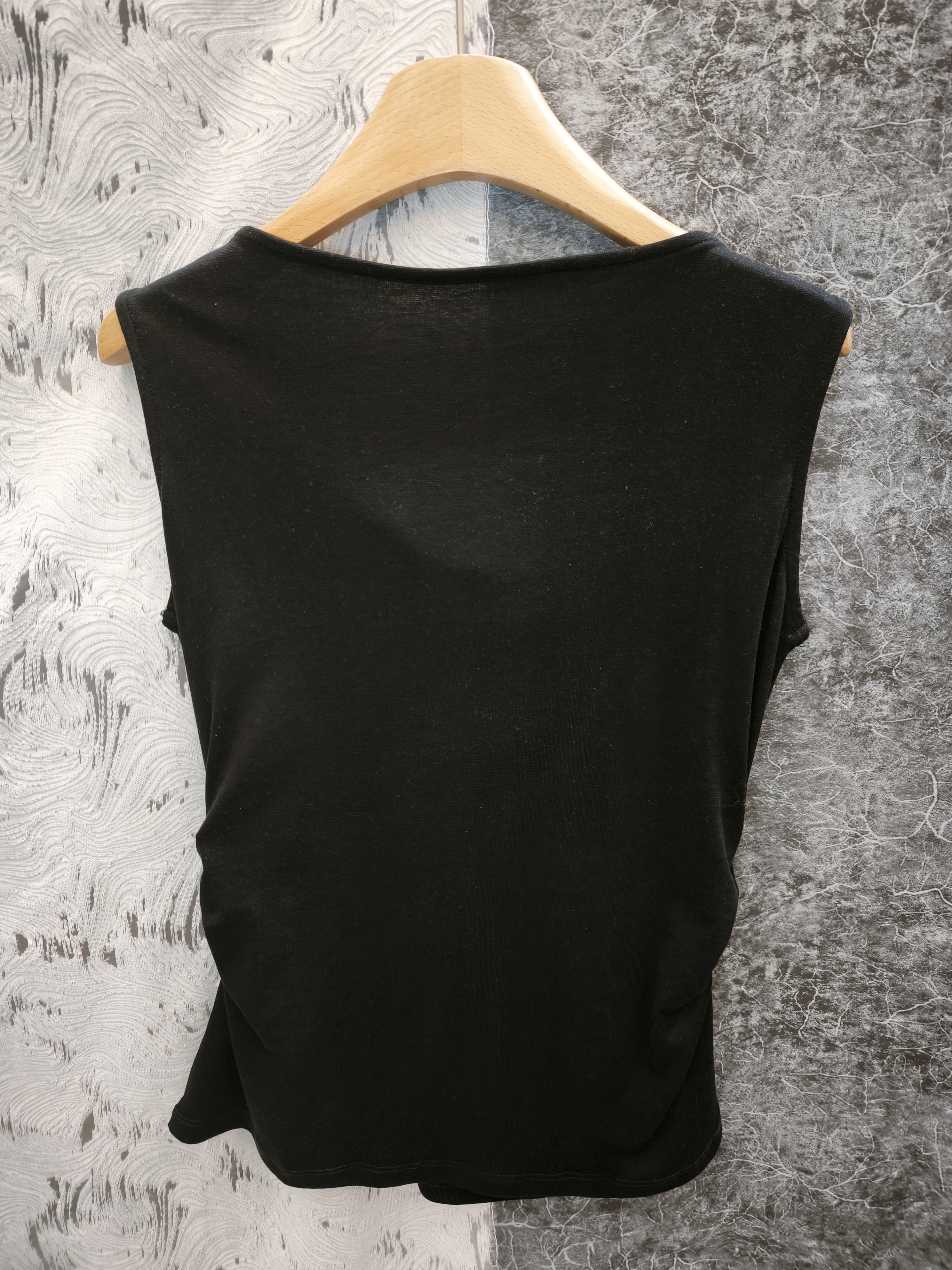 盪領假兩件背心