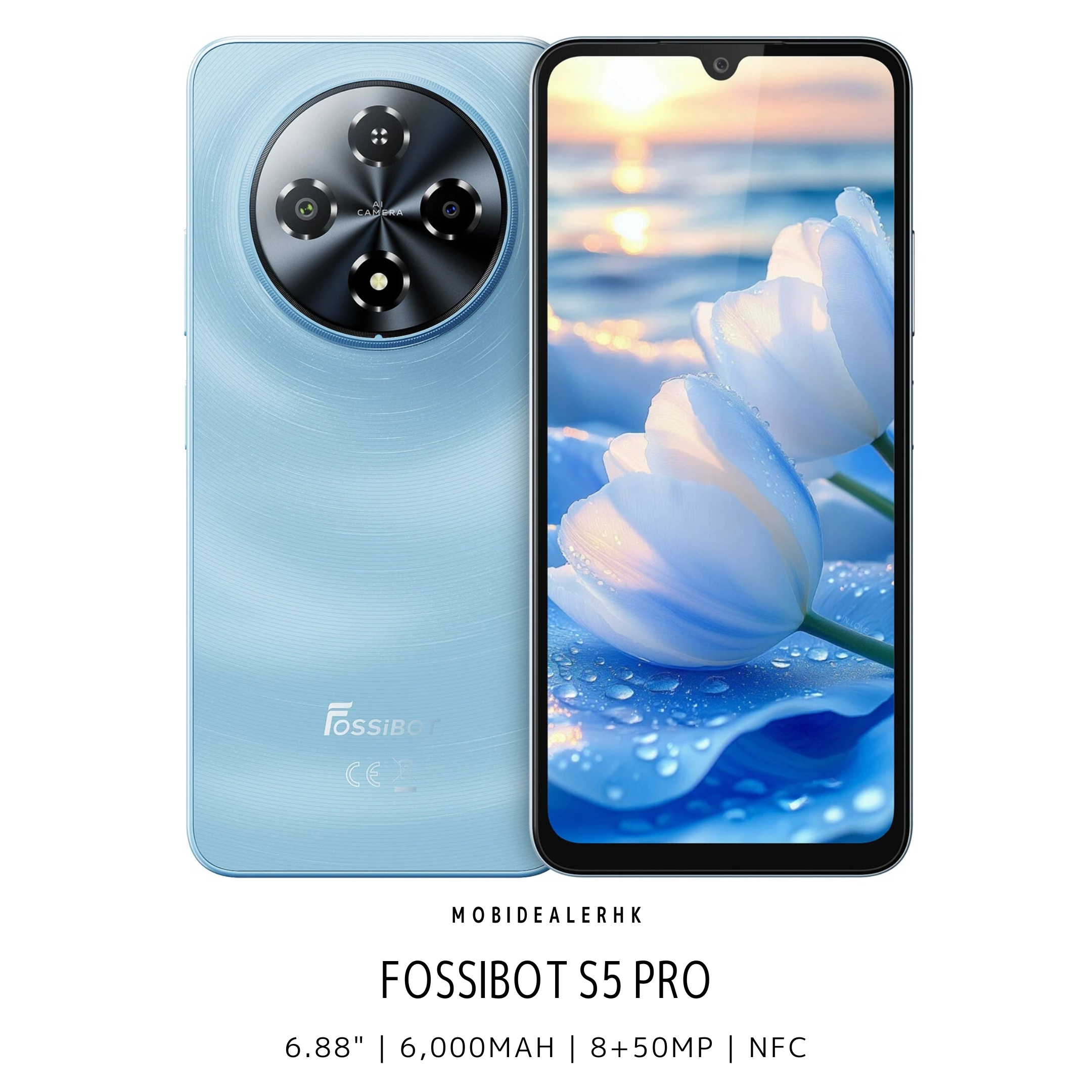 Fossibot S5 Pro | 智能手機 | 6.88" | 6,000mAh | 8+50MP | NFC