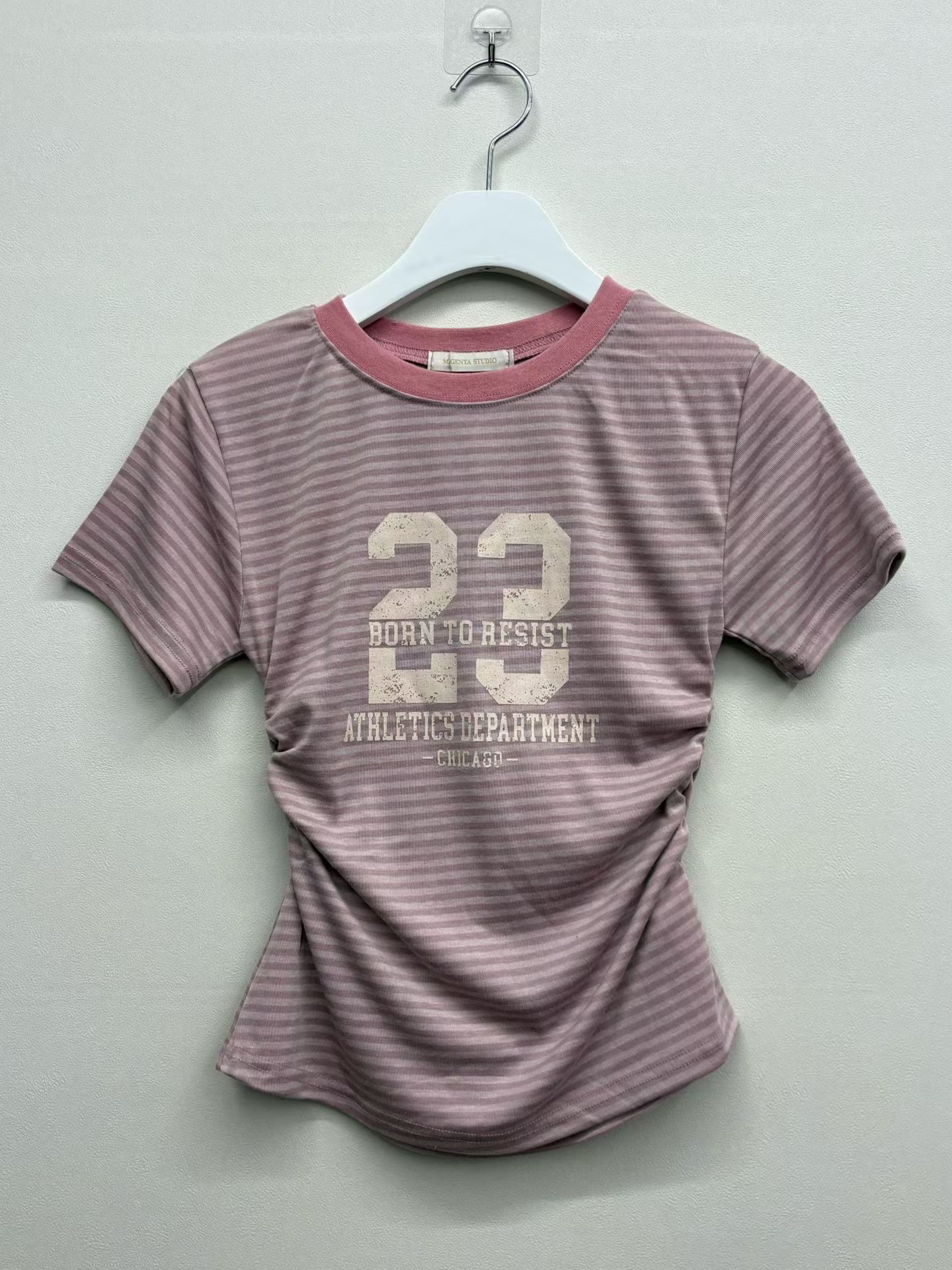 韓國23間條修腰top