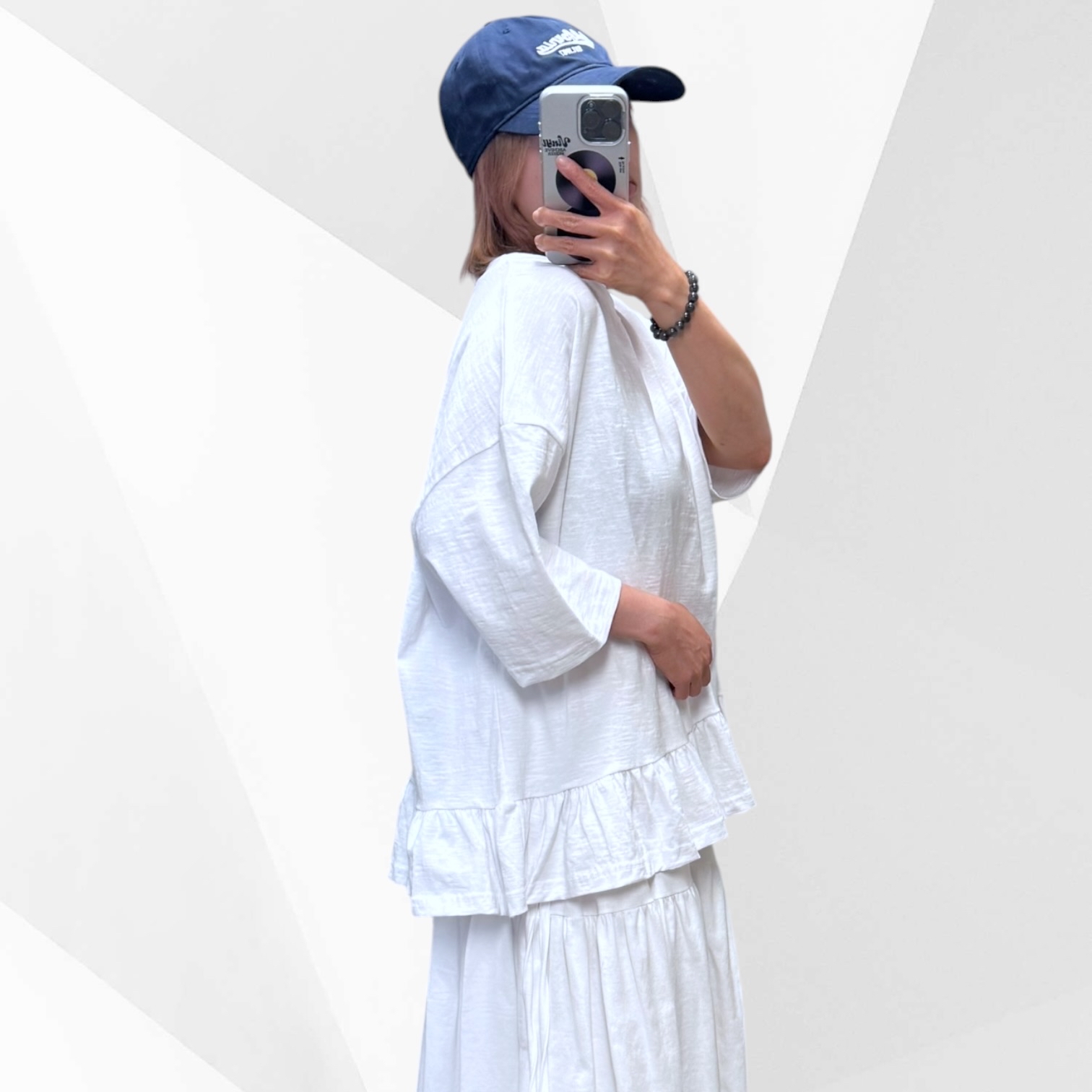 221258裙腳長Tee