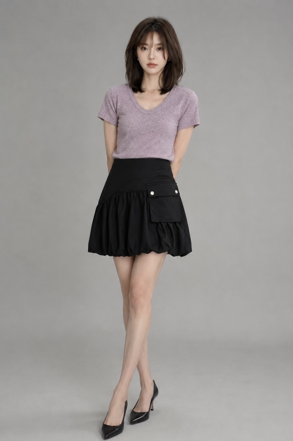 30730 Golden Sand Melange Knit Top