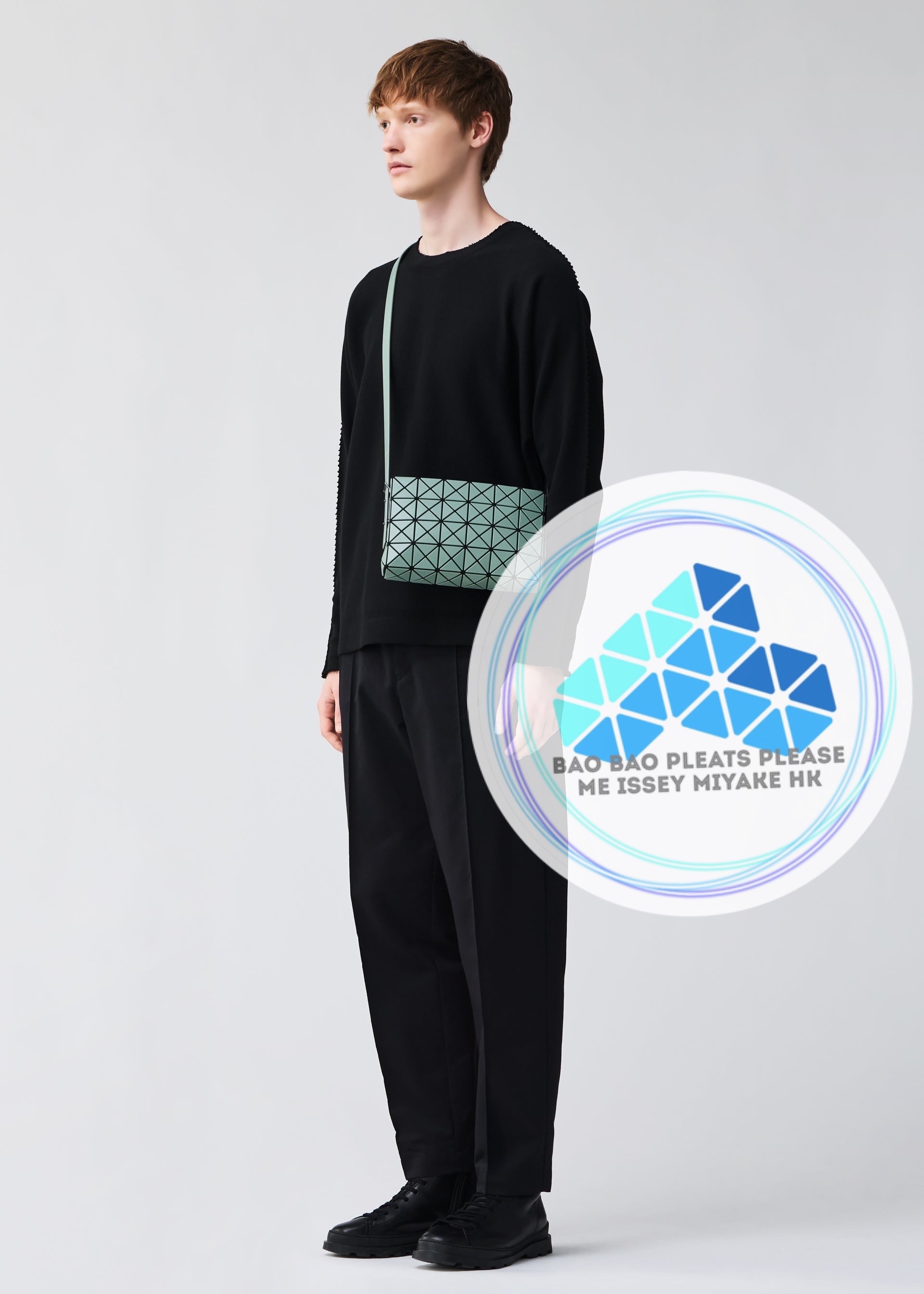 BAO BAO 啞皮立體方箱型斜孭袋OBLONG 4x6 Crossbody bag S size