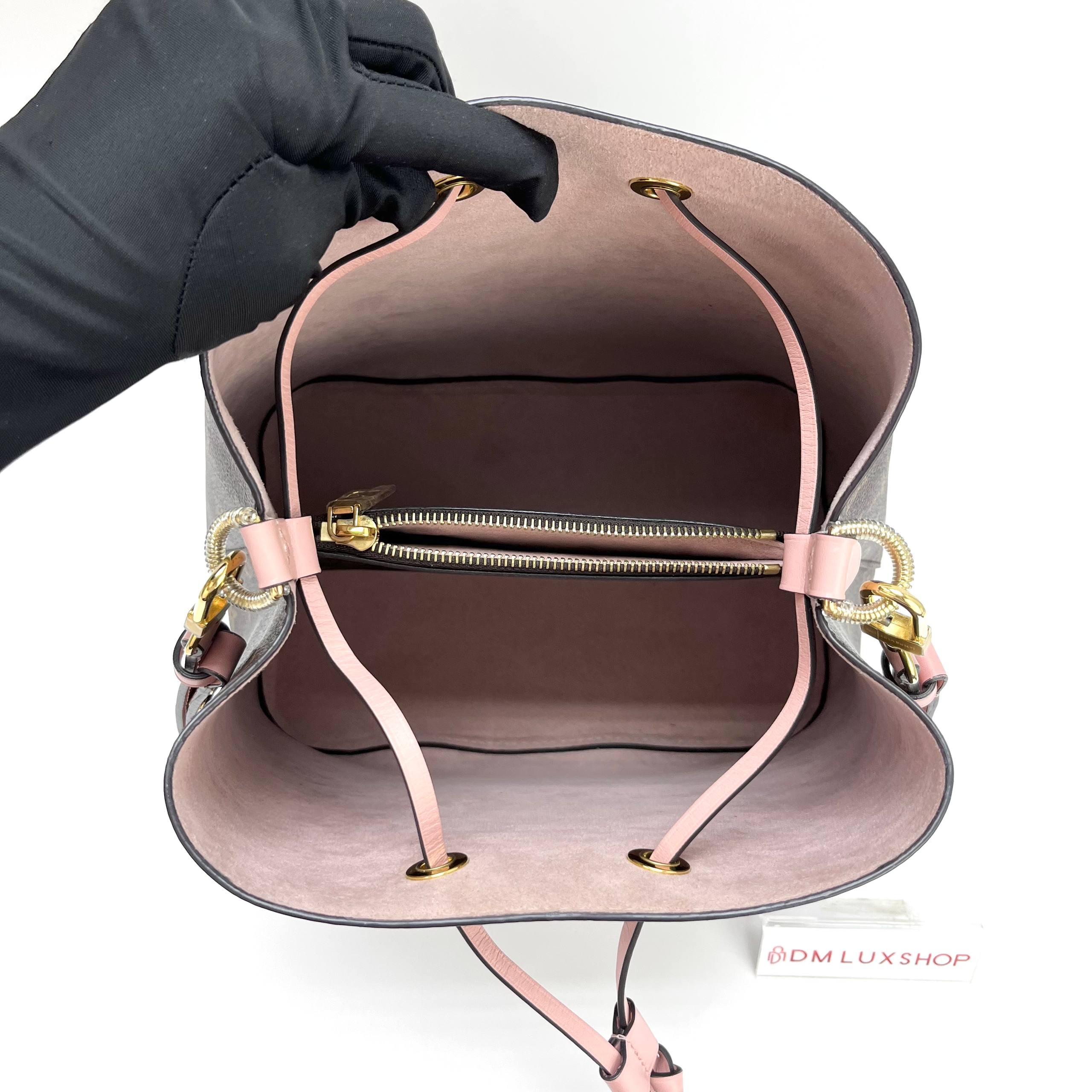 LV Monogram Pink NeoNoe MM GHW