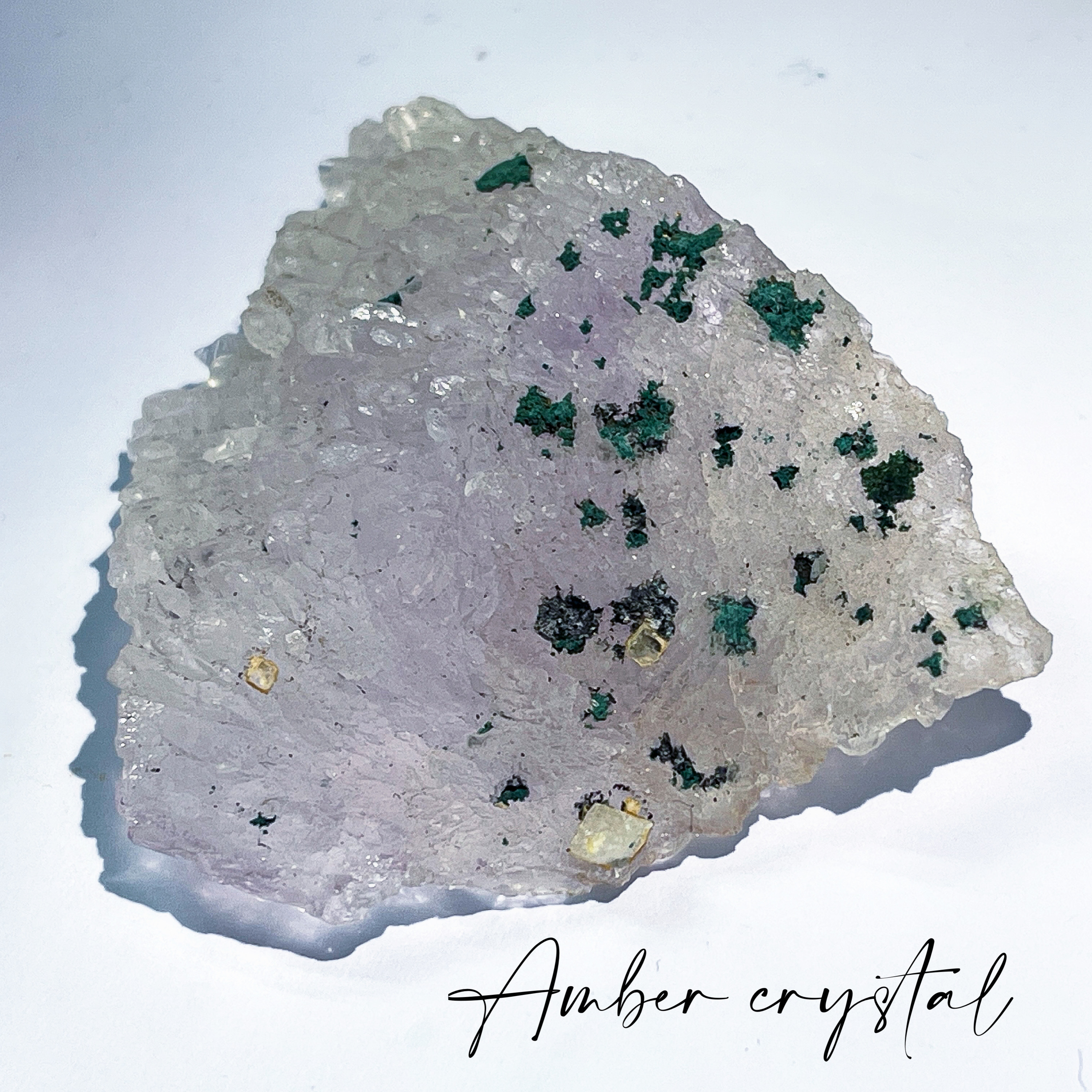 白水晶綠簾石 white crystal x epidote