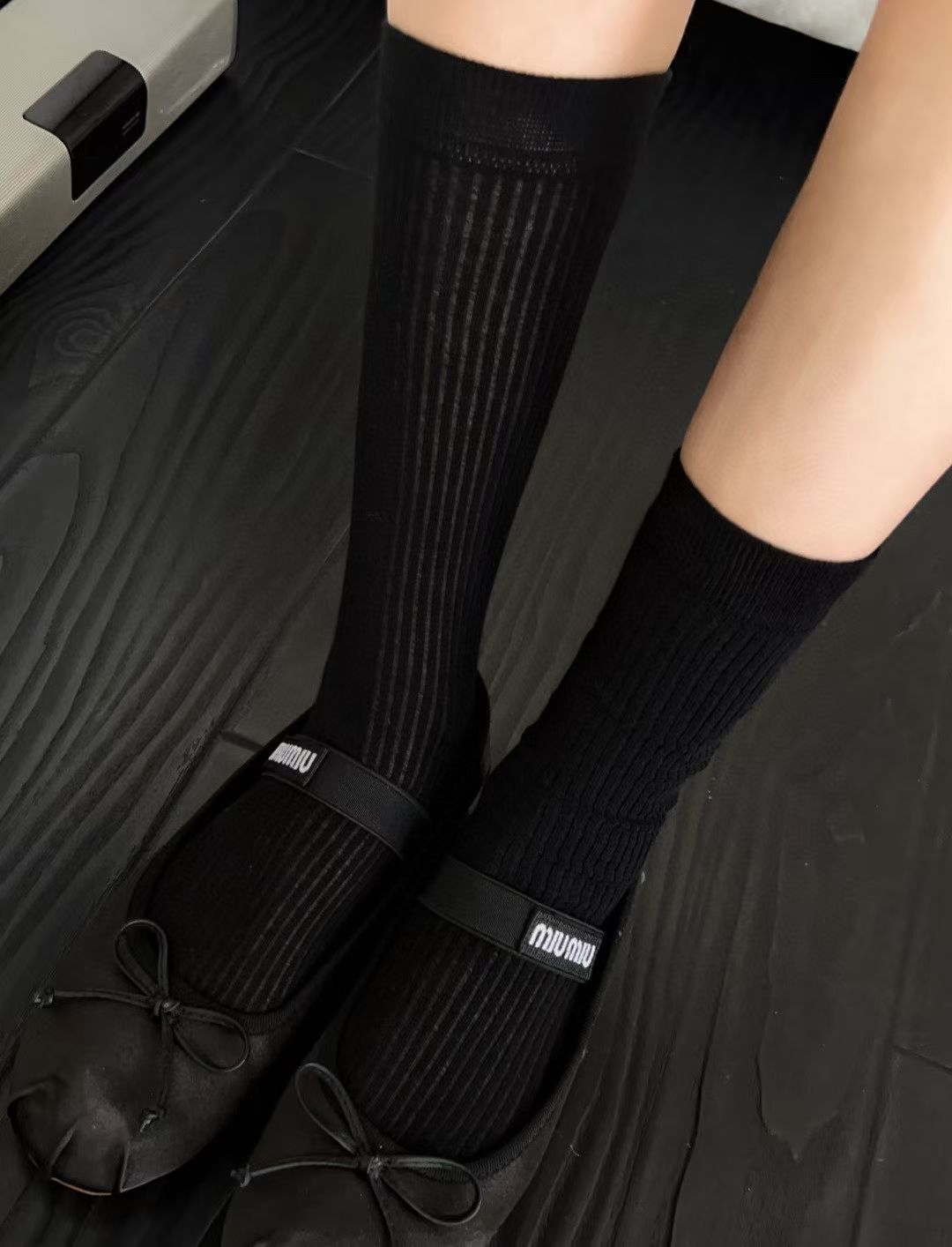 L73 暗紋堆堆薄棉襪