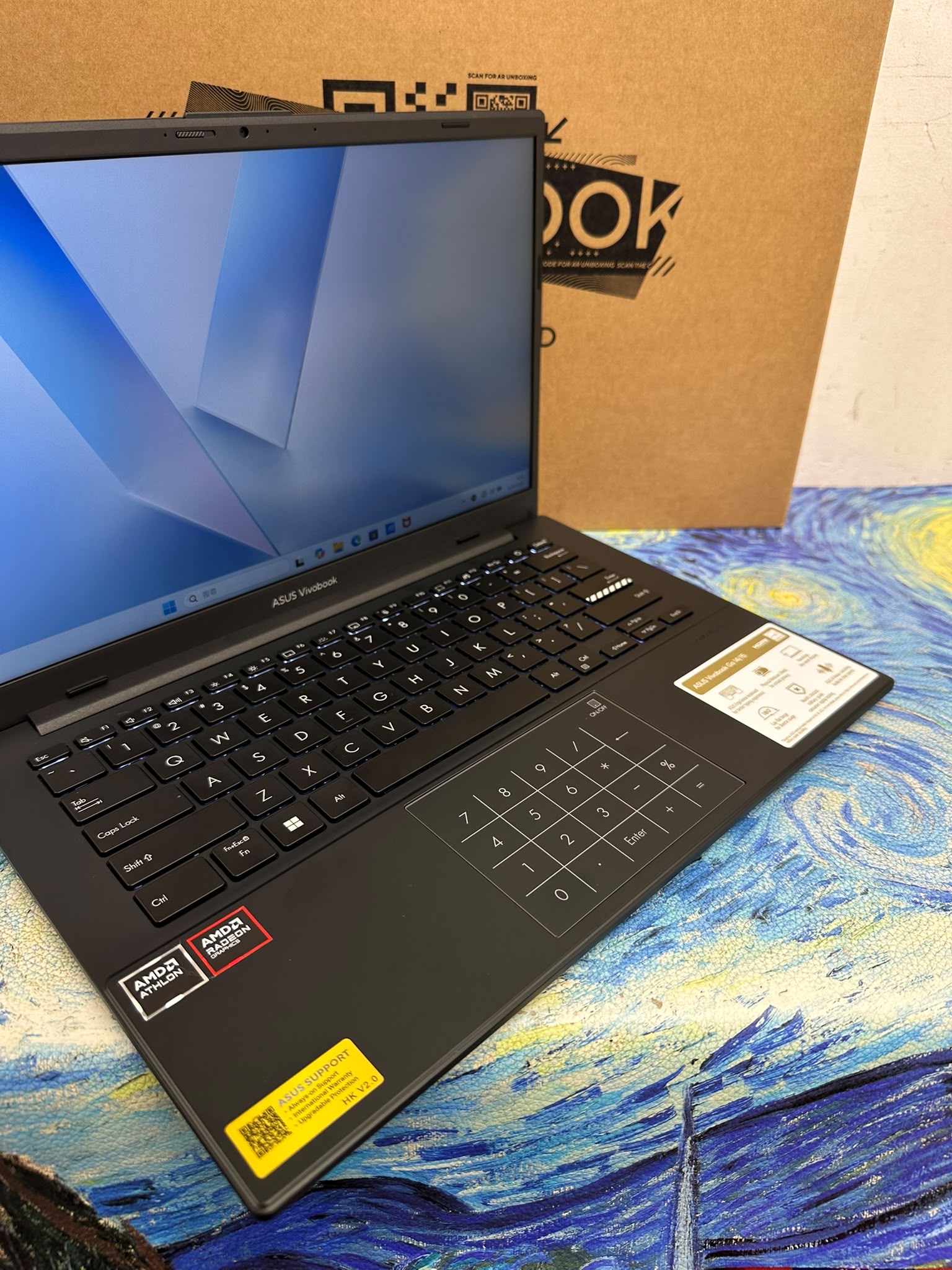 #6152 豐澤收據全新 ASUS VivoBook AMD ATHLON Silver 10 /8GB Ram/512GB SSD/黑色機身 / Laptop / Notebook / 文書 / PC / Movie / Netflix / 長保養/14吋
