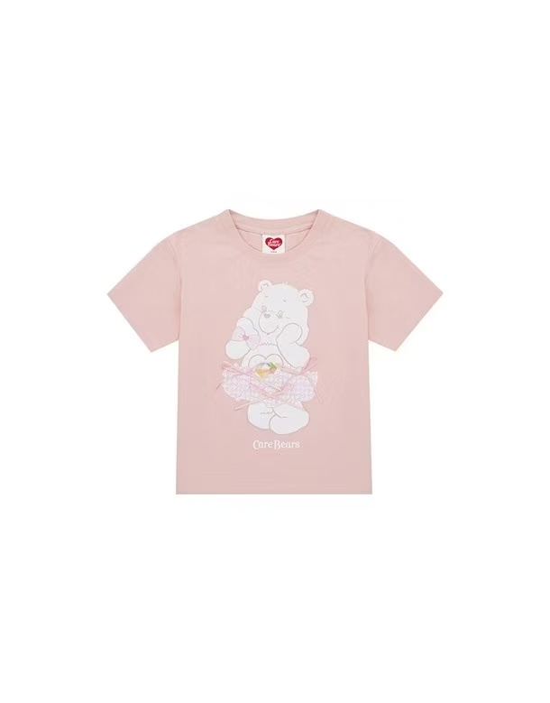 0672 彩虹熊親子晾感tee ➕發圈 