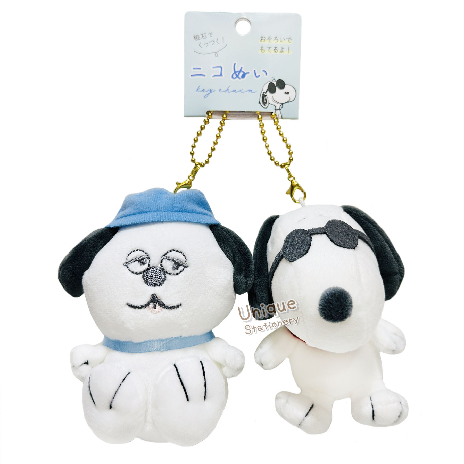 現貨｜【一套兩隻】Snoopy Olaf & Joe Cool 日版 吊飾 磁石 毛公仔 掛件 (CR126331)