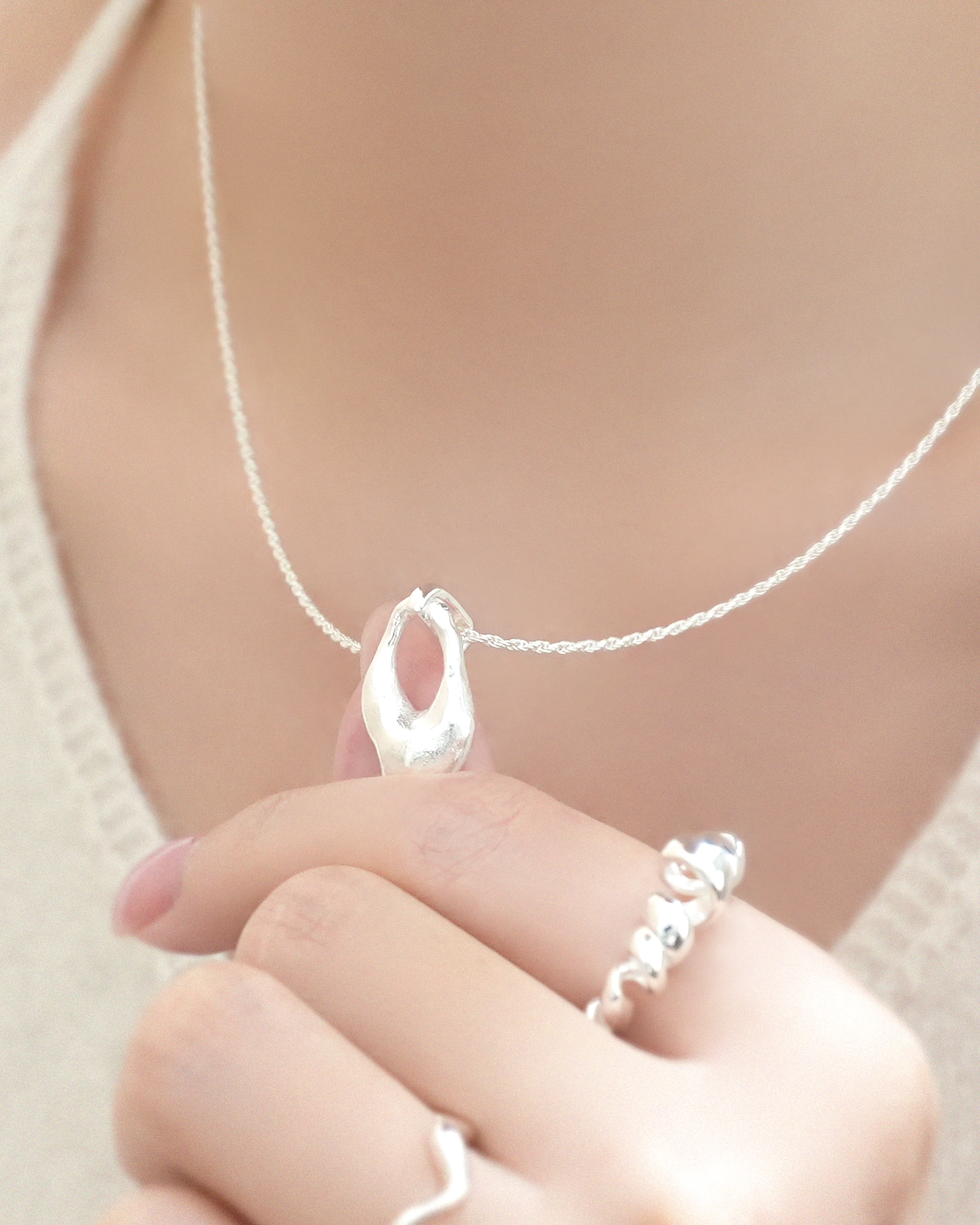 Sleek Sculptural Necklace