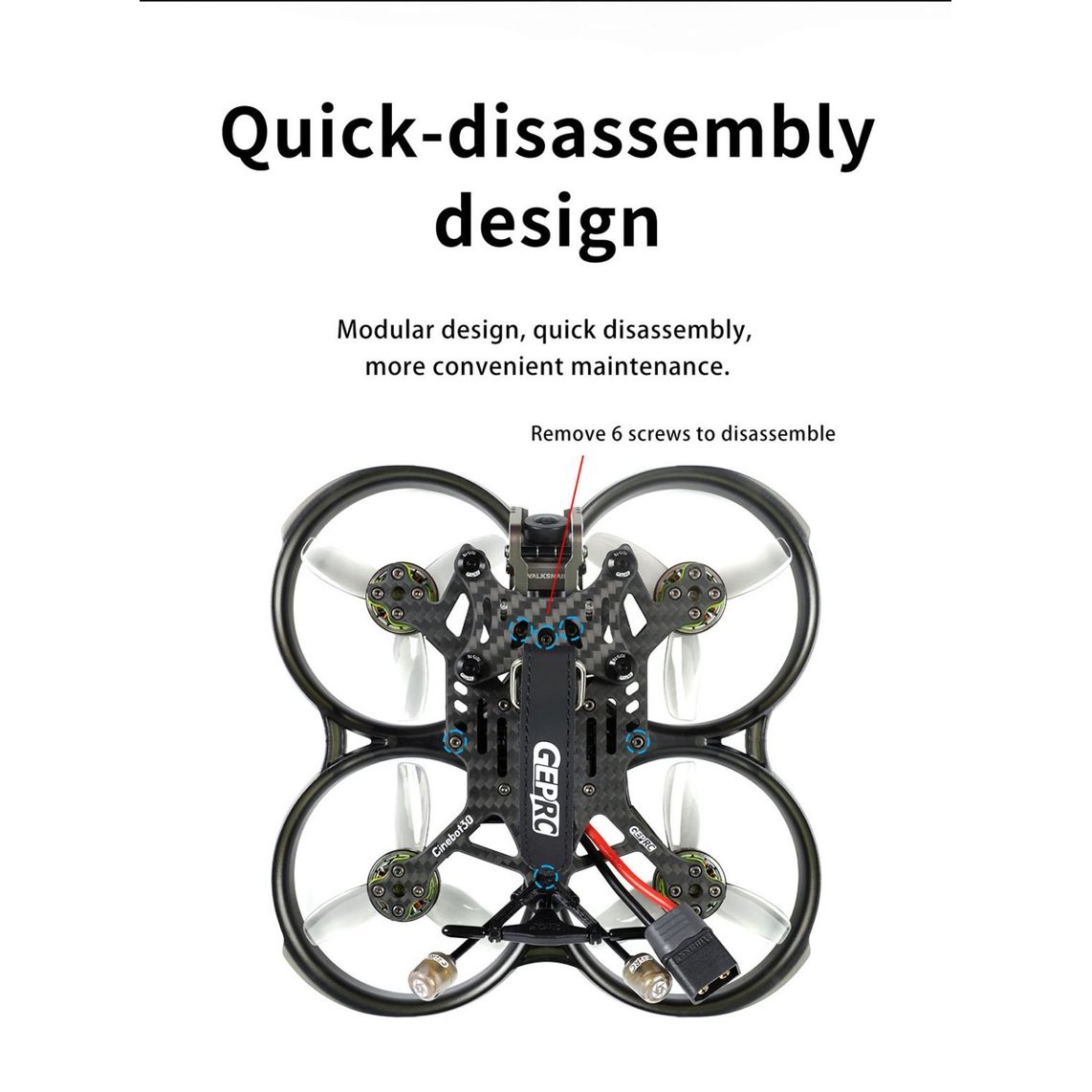 GEPRC Cinebot 30 FPV Drone 6S (Runcam Link / Wasp) | Flysmart Digi