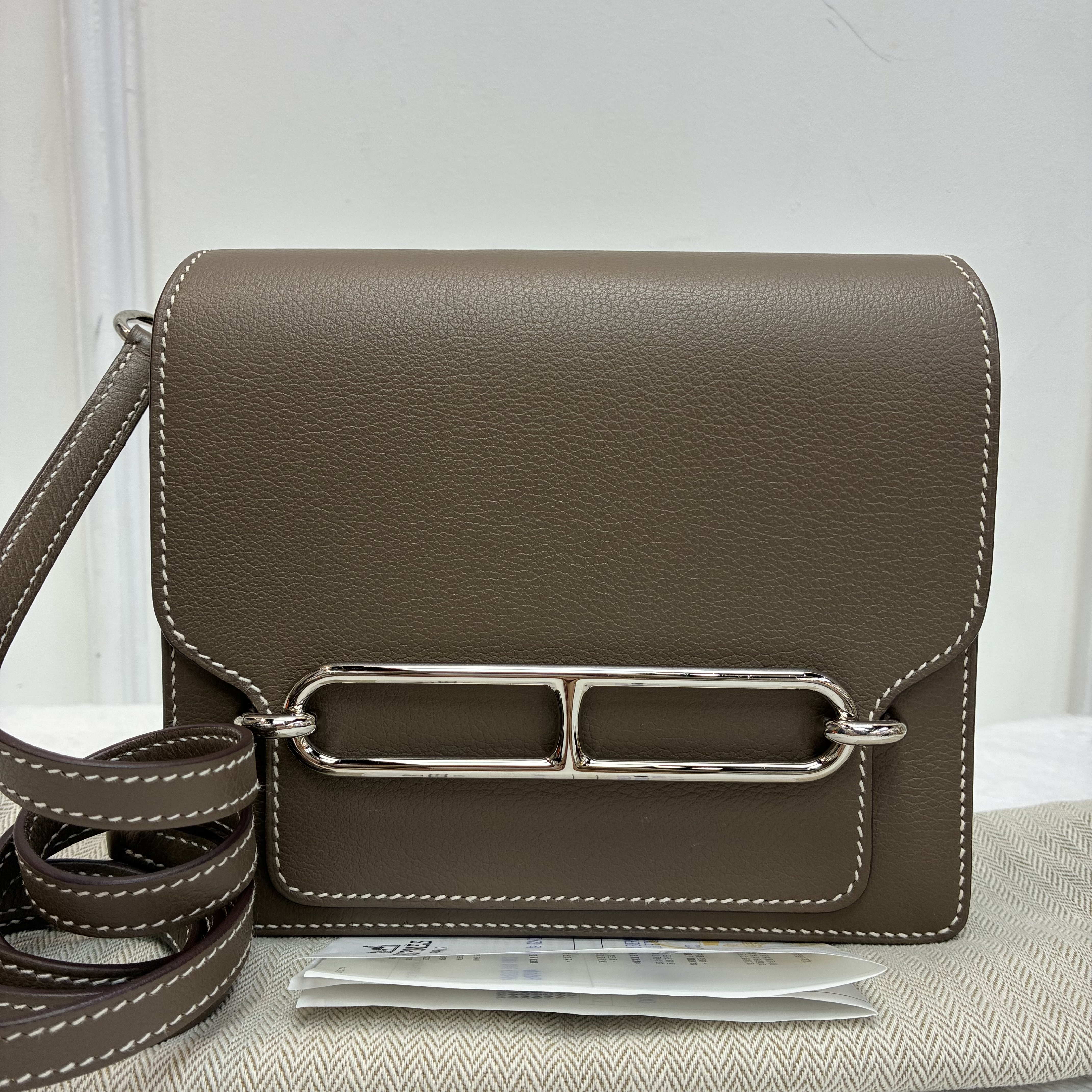 full set Hermes 大象灰 EC皮 豬鼻子 mini roulis🤎