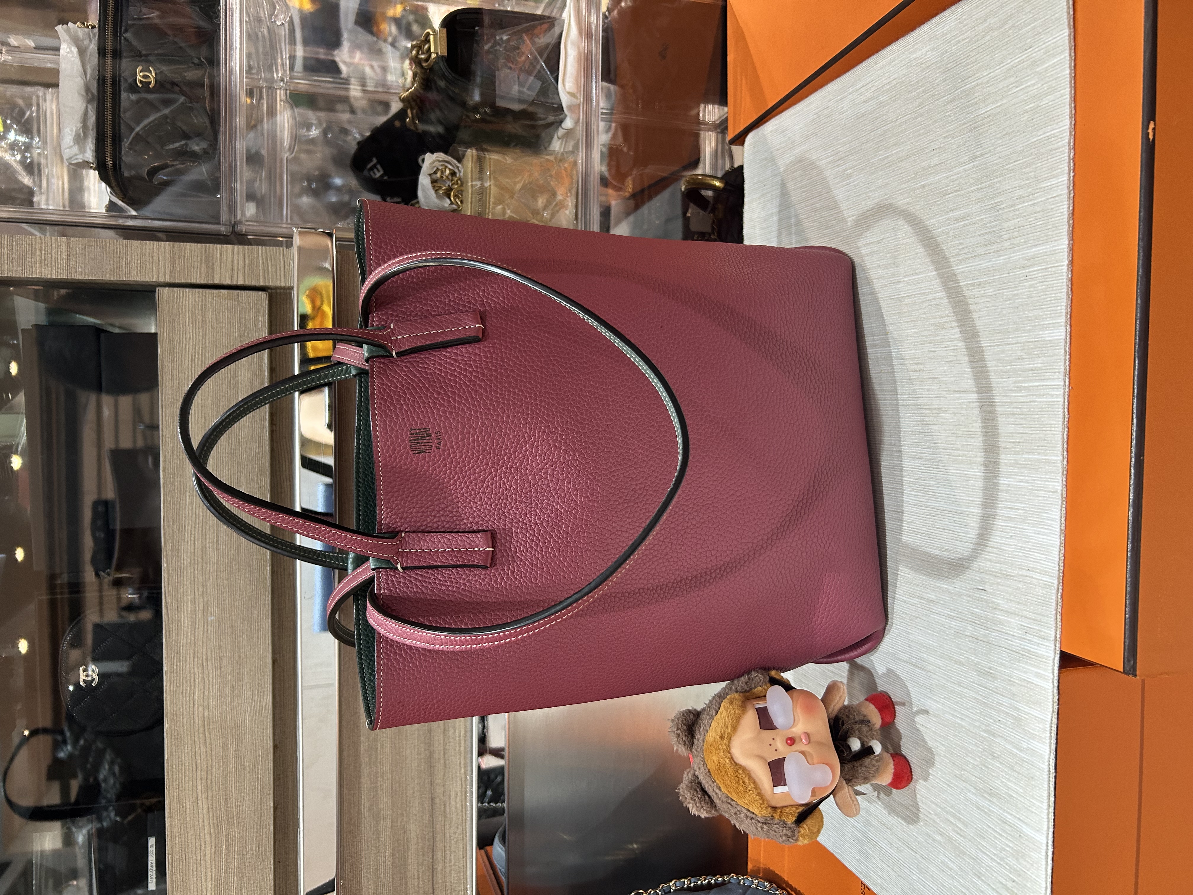 Moynat tote bag reversible calfskin  ,100%Authentic,98%new✅Dust bag