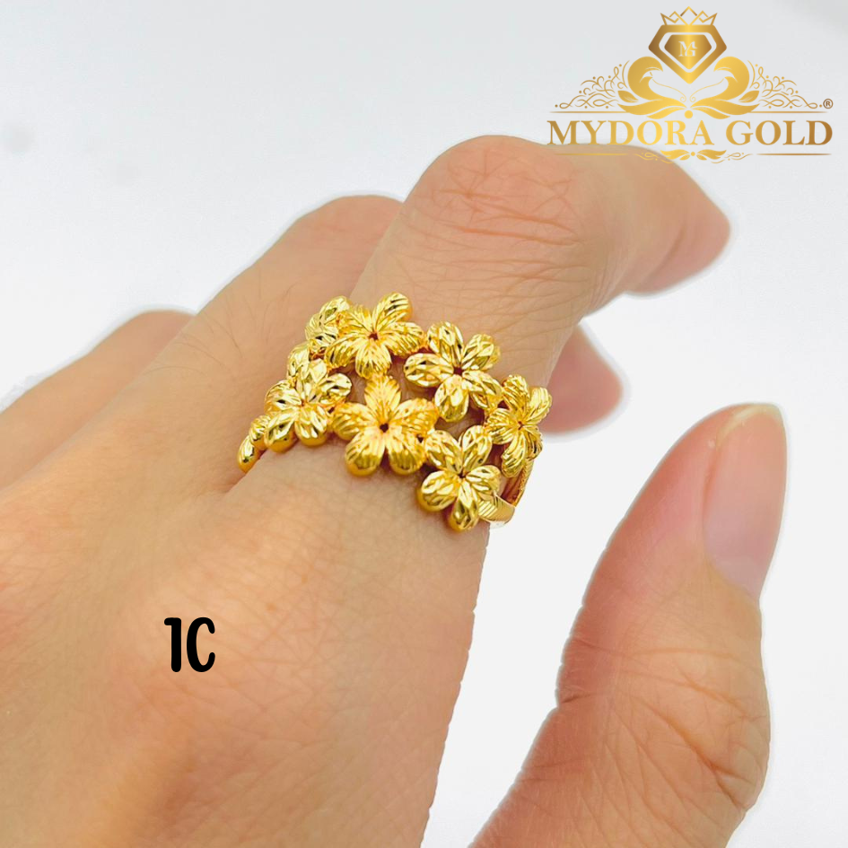 MYDORA Cincin Bunga Daisy Duo-Layer (5G) l EMAS 916/22K
