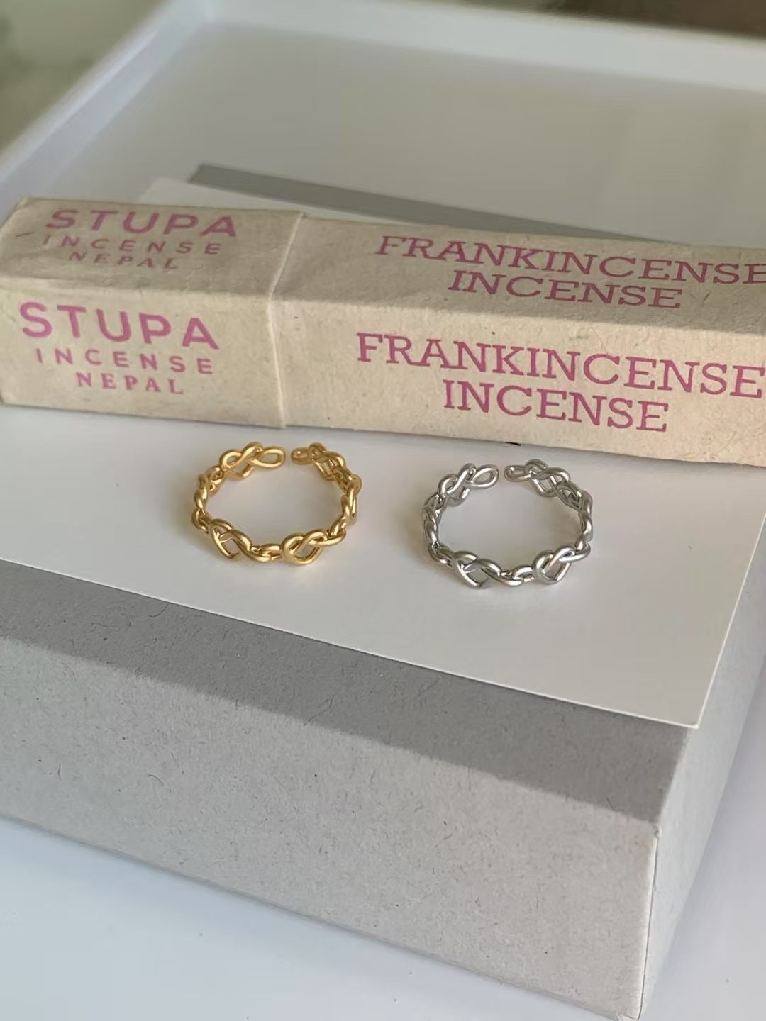 【 💍 | 韓國製！心形環扣戒指💭🤍】Heart 2 Heart Ring(兩色入)