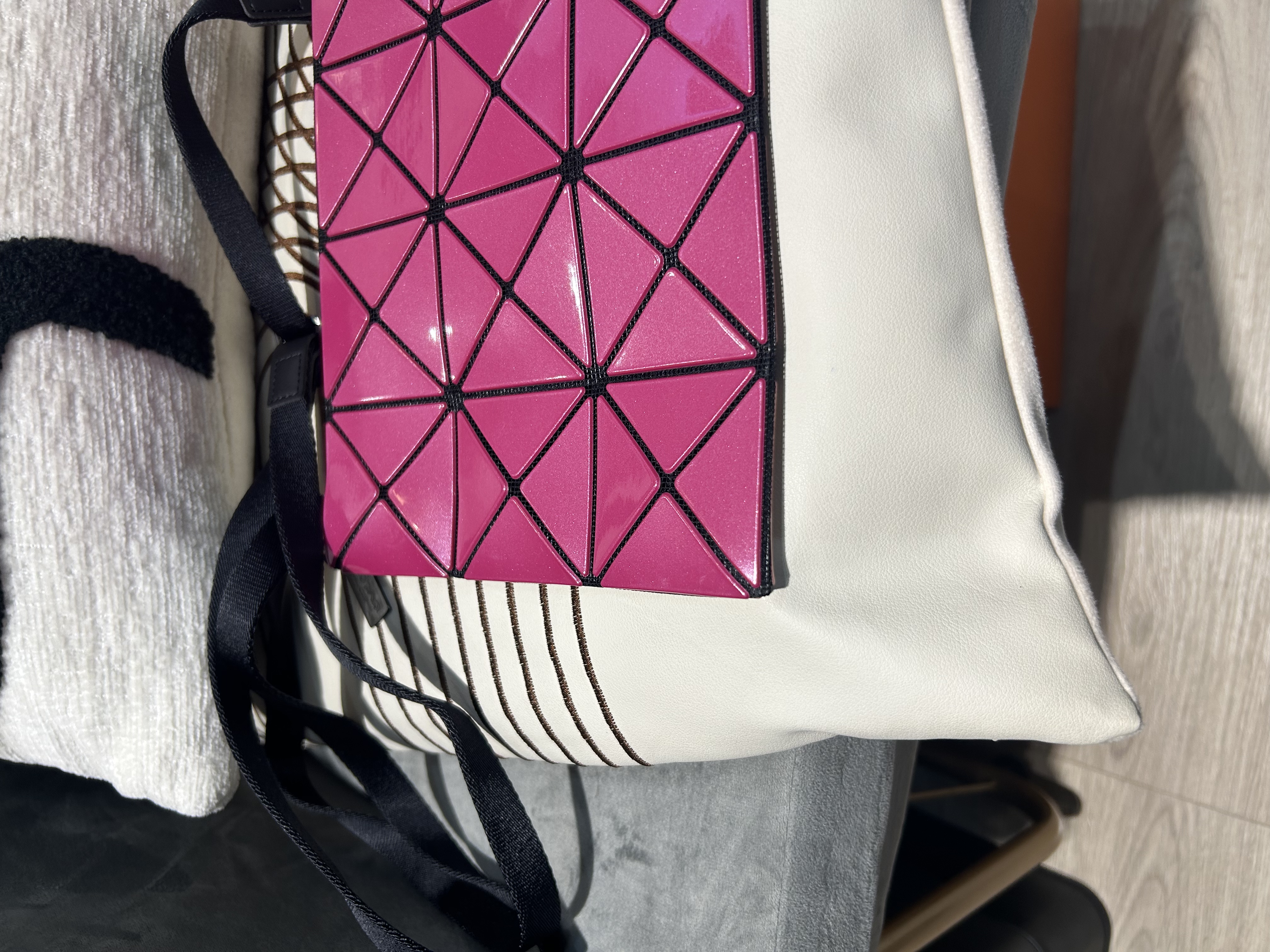 Issey Miyake Bao Bao Lucent W Color Crossbody Bag 100%Authentic, 98%New