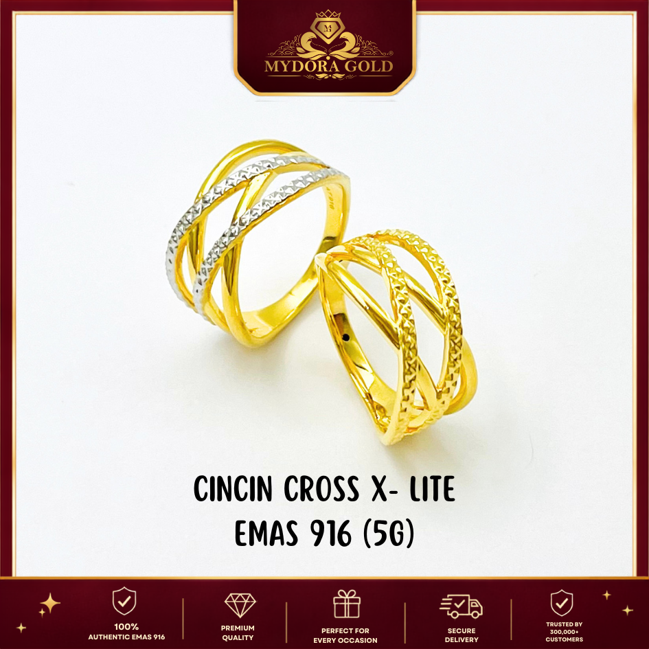 MYDORA Cincin Cross X- Lite (5G) l EMAS 916/22K