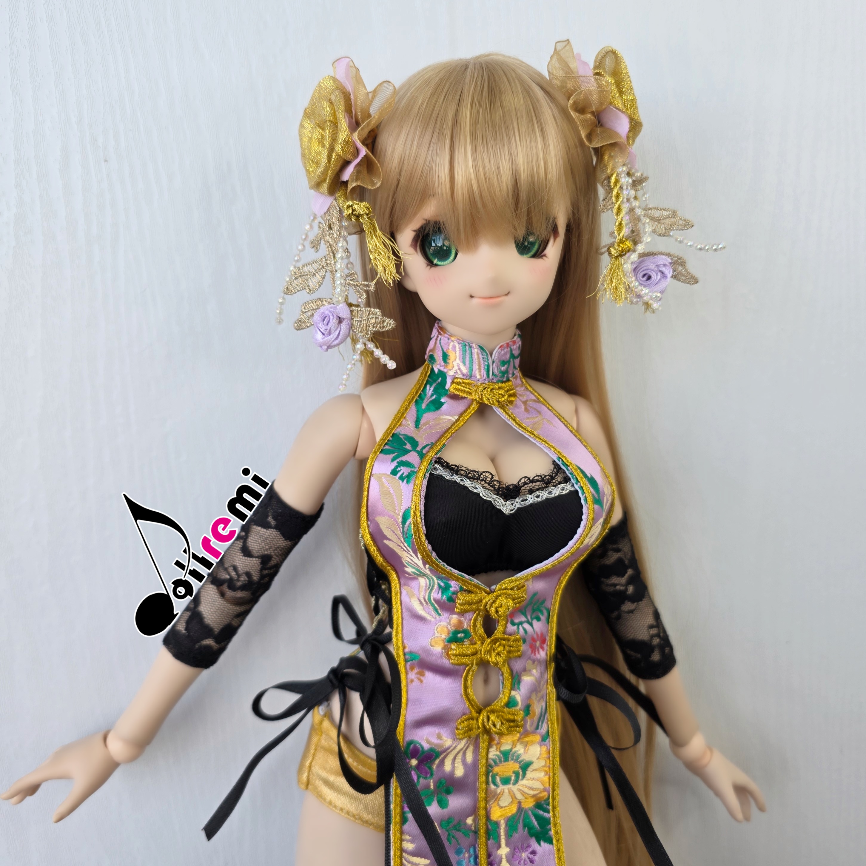 【dollremi】(DD0916) 性感露胸旗袍 Sexy low-cut Cheongsam