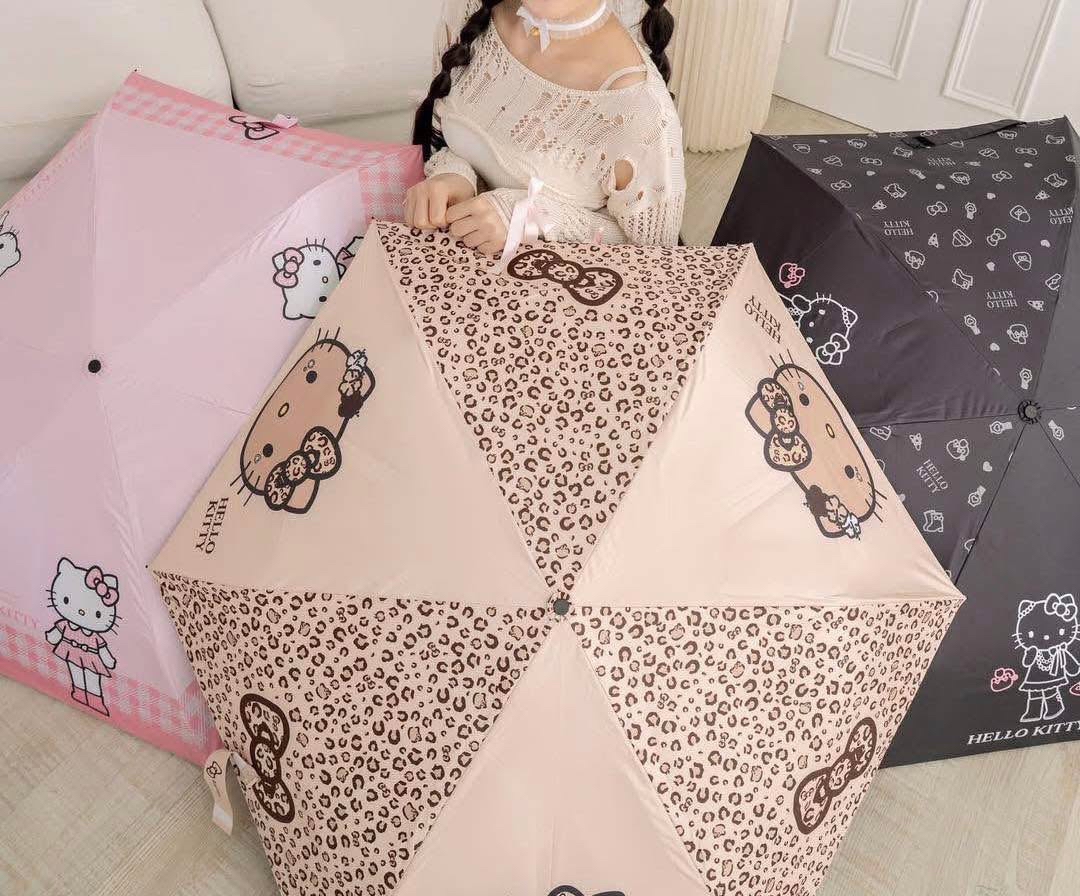 （約6月尾到貨）🇹🇼台灣超商限定 限量長腿 Kitty Tcf自動瞬收傘💕