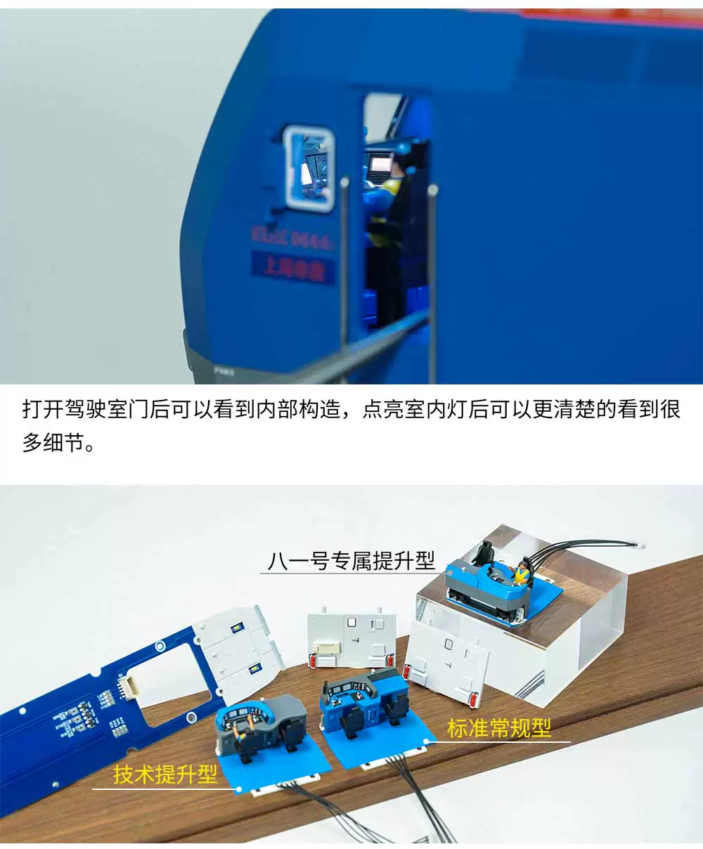 中车长鸣HO比例仿真火车模型 HXD1C 电力机车#1927（八一）(數碼音效版）