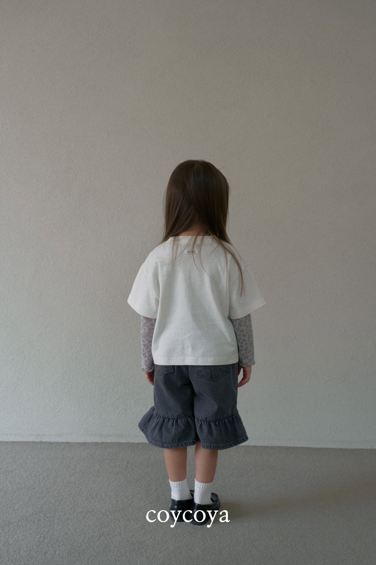 🌸預訂 韓國直送🌸🇰🇷COYCOYA兩色標誌印花寬鬆短袖T恤