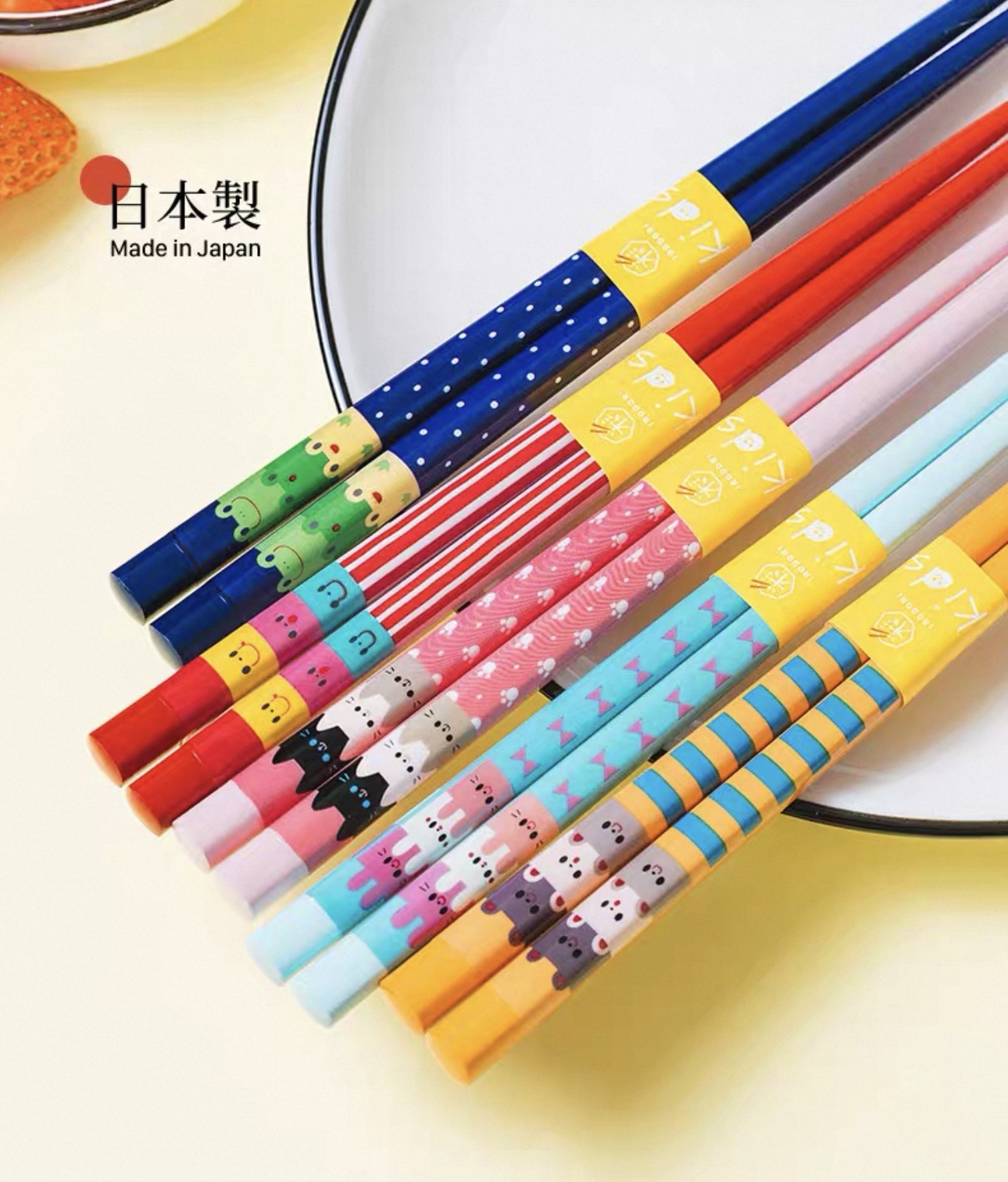 日本Kawai動物系列抗菌兒童筷子