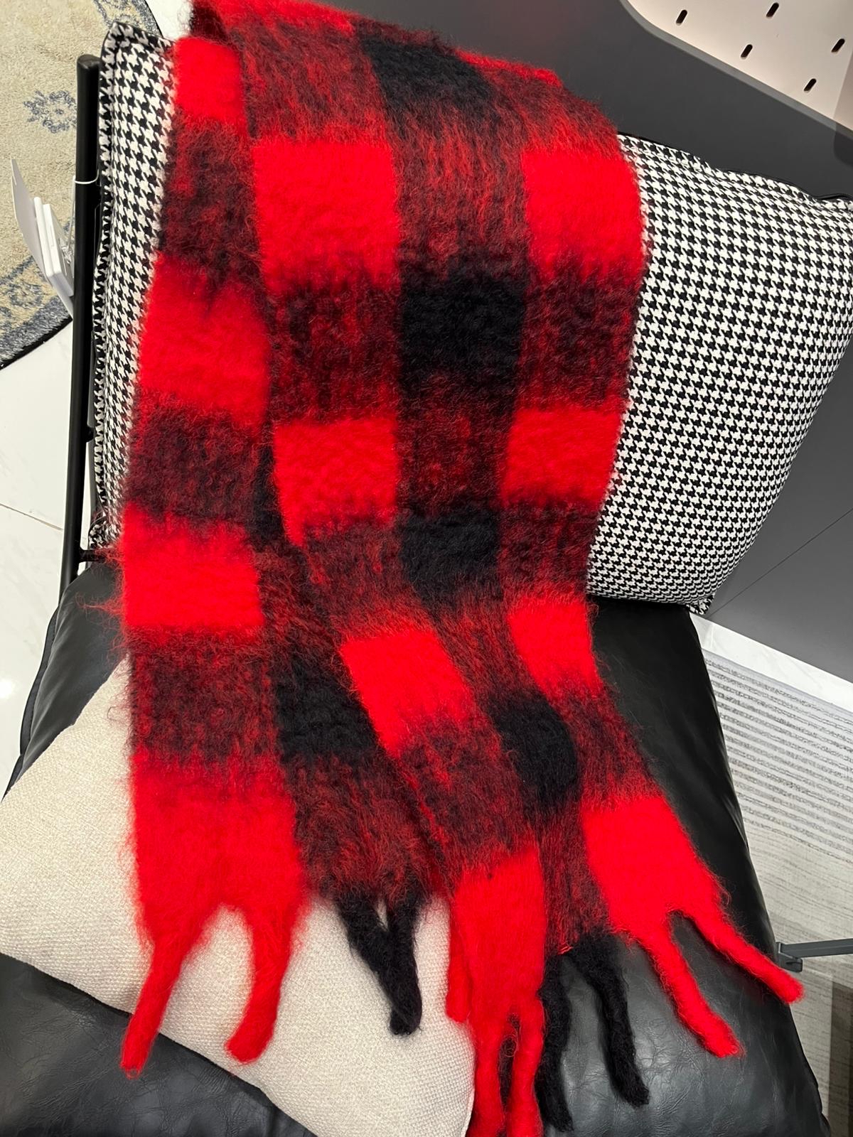 Loewe scarf Mohair ,Wool Muffler 190x31cm 100%Authentic,99%New