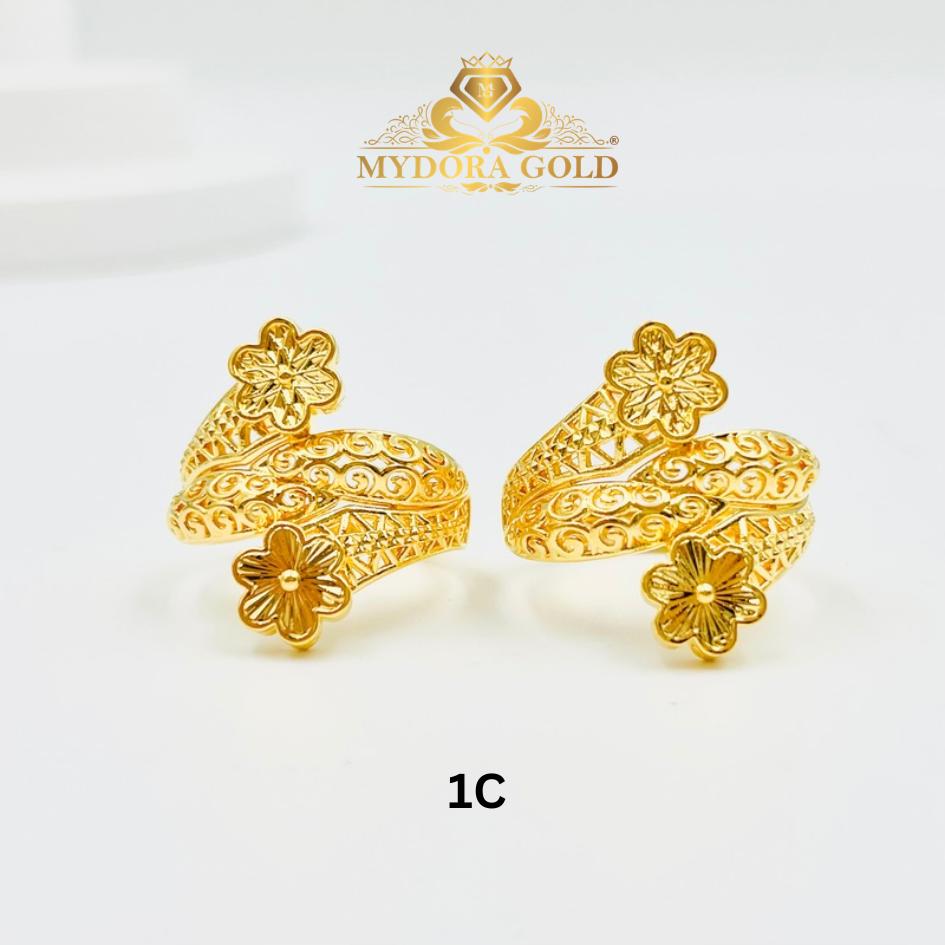 MYDORA Cincin Duo Blossom Jawa Spiral (5G) | EMAS 916/22K