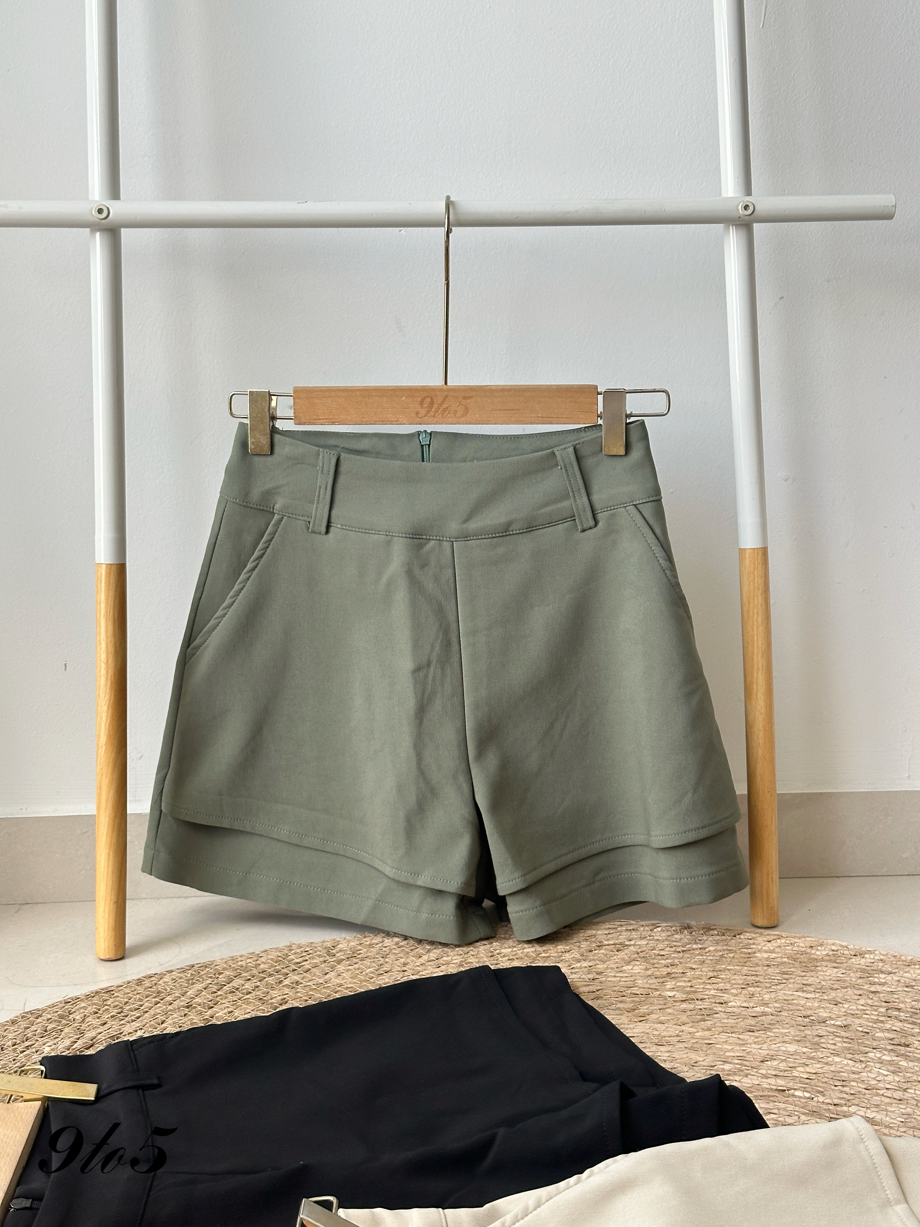 S1887 A Line Short Pants - 3 Colors 
