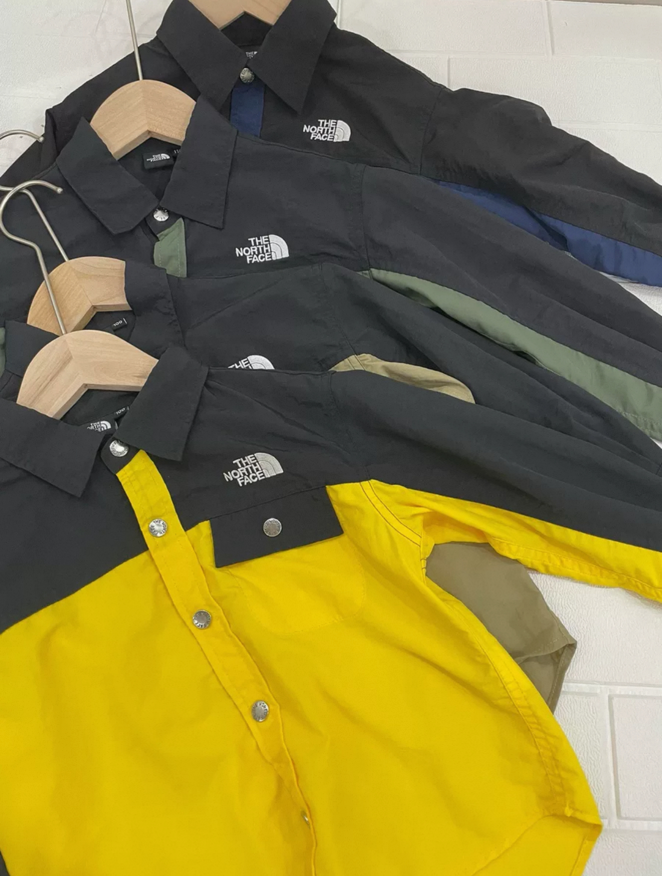 B0012 TNF拼色速乾防風襯衫