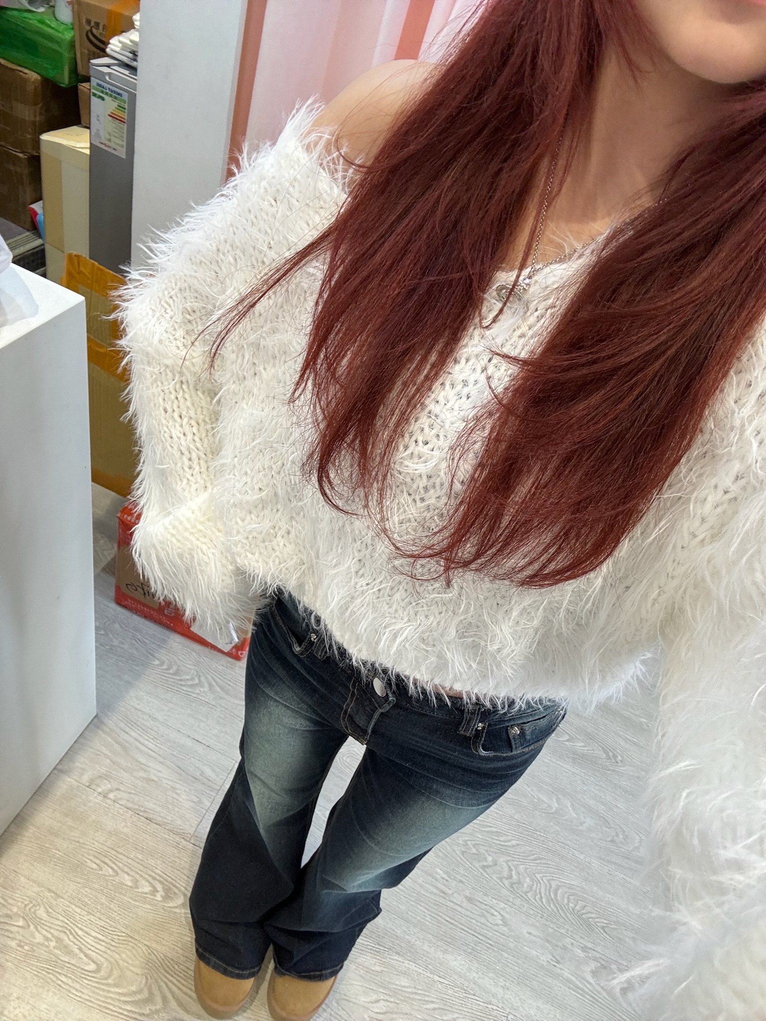 韓國珊瑚絨毛毛短上衣