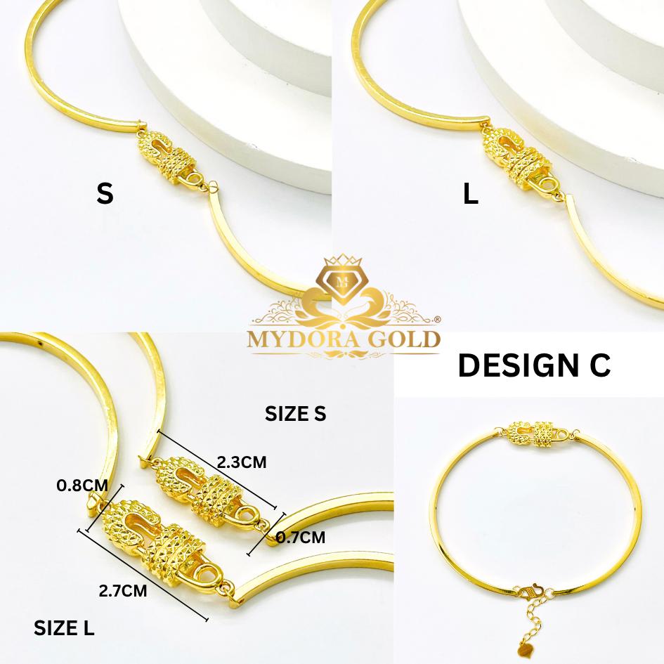 MYDORA Gelang Fashion Safety Pin Series l EMAS 916/22K