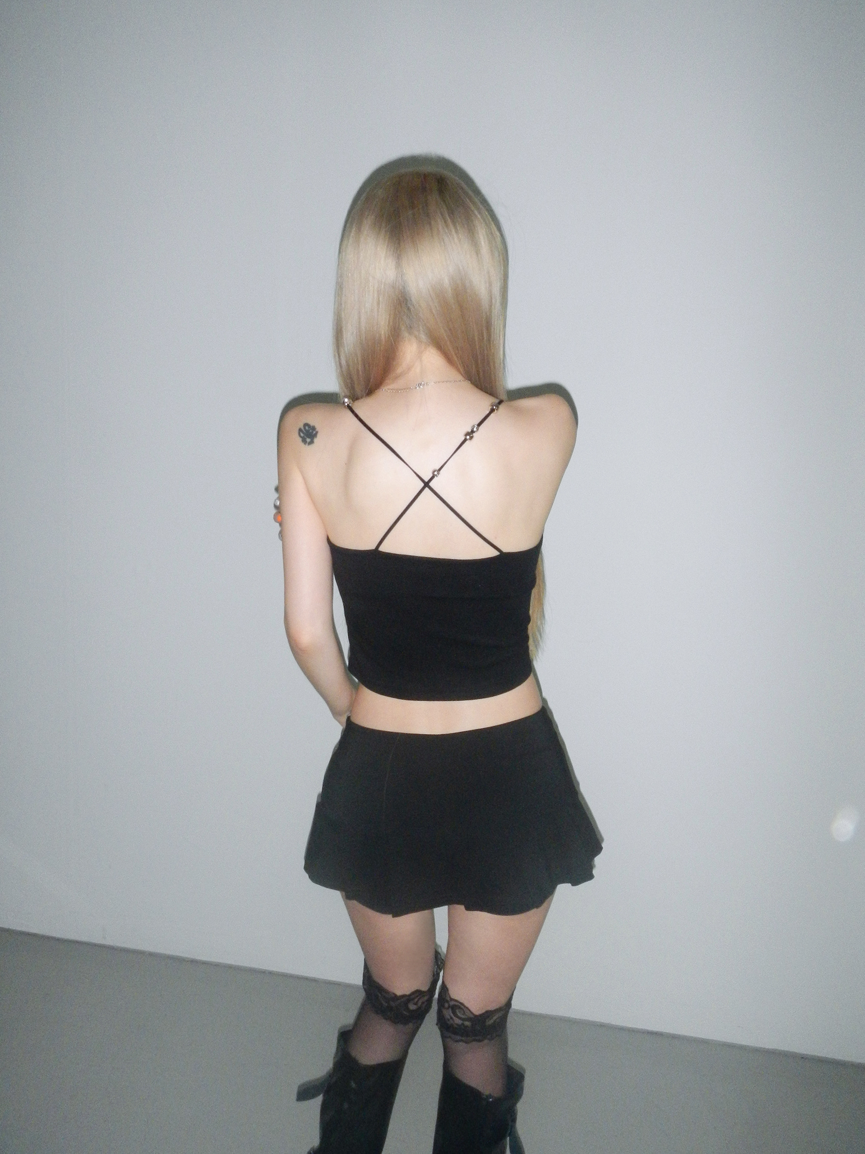 Beaded Strap Cross Back Cami