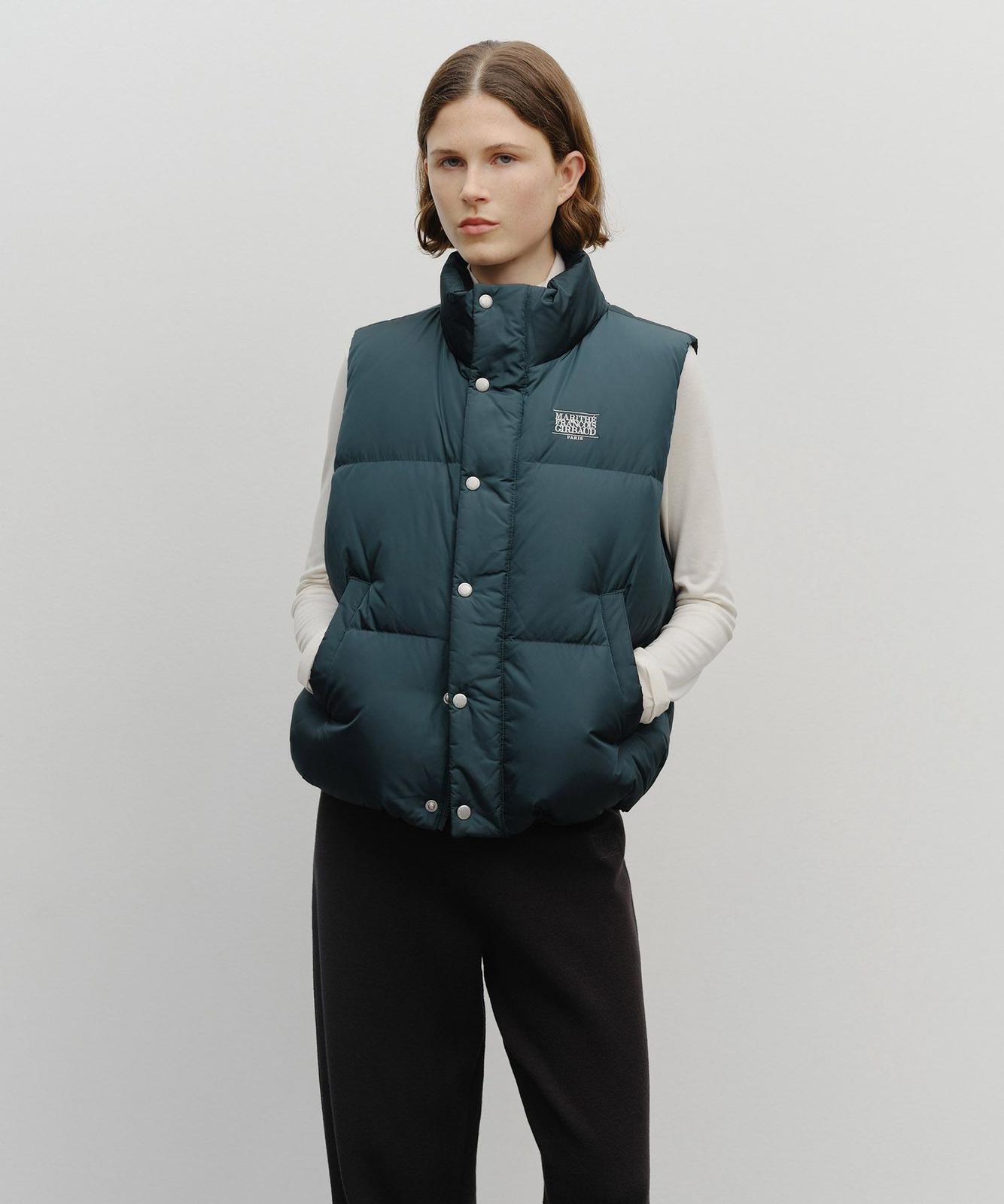 🇰🇷MARITHE CLASSIC LOGO DOWN VEST MFG45WDV201 鴨絨80% 羽毛20%