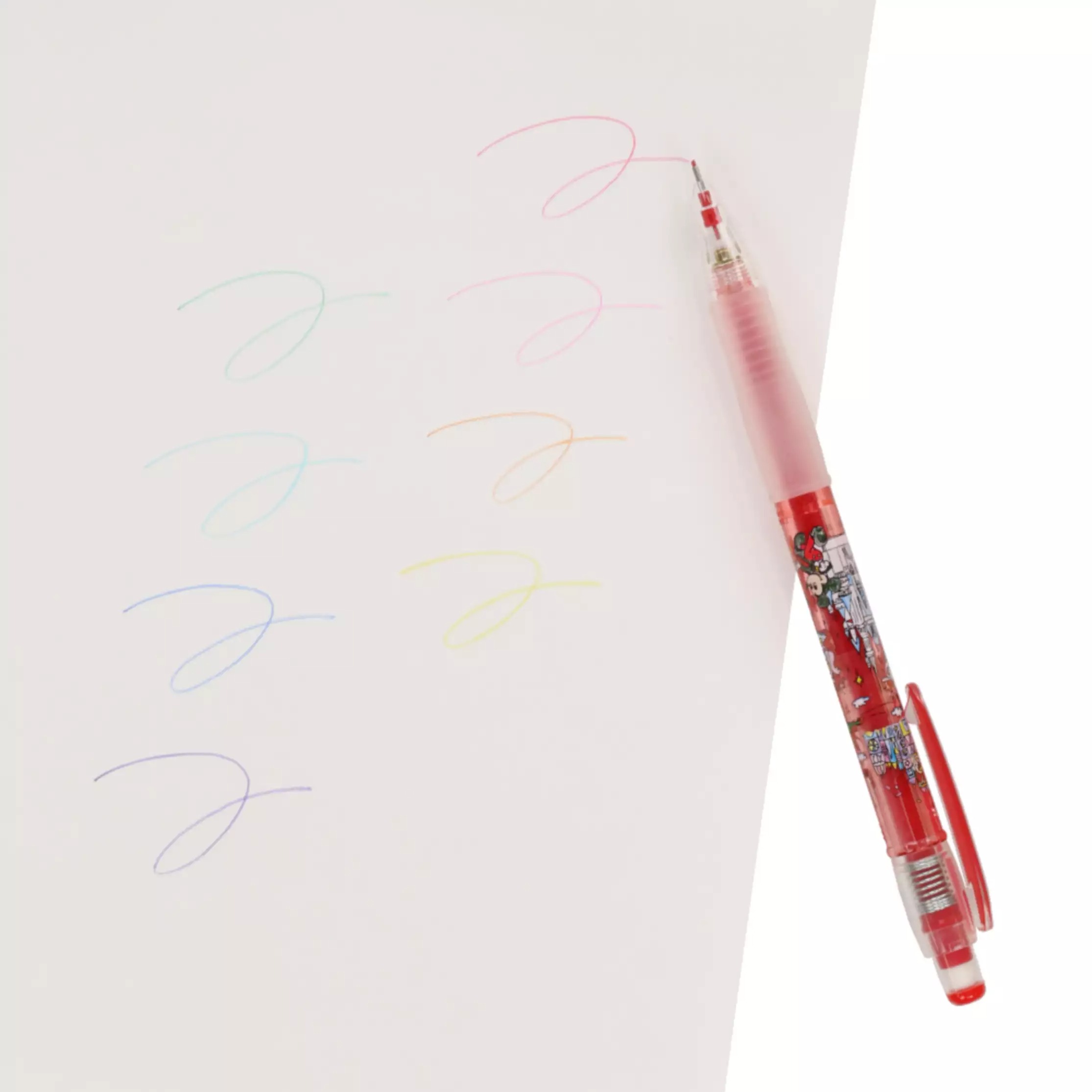 現貨｜【日本 Disney Store 限定】 一套8枝 Mickey & Friends 米奇與朋友 日本製 Pilot Color ENO 0.7mm 顏色 鉛芯筆 (077041)
