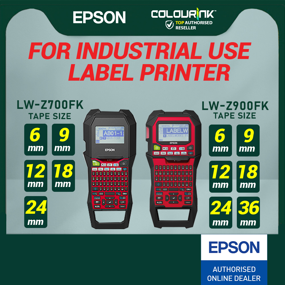 Epson Labelwork LW-Z900FK Heat Shrink Industrial Label Printer for Cable Management Sticker E550WVP E300VP PT-H110 D210    
