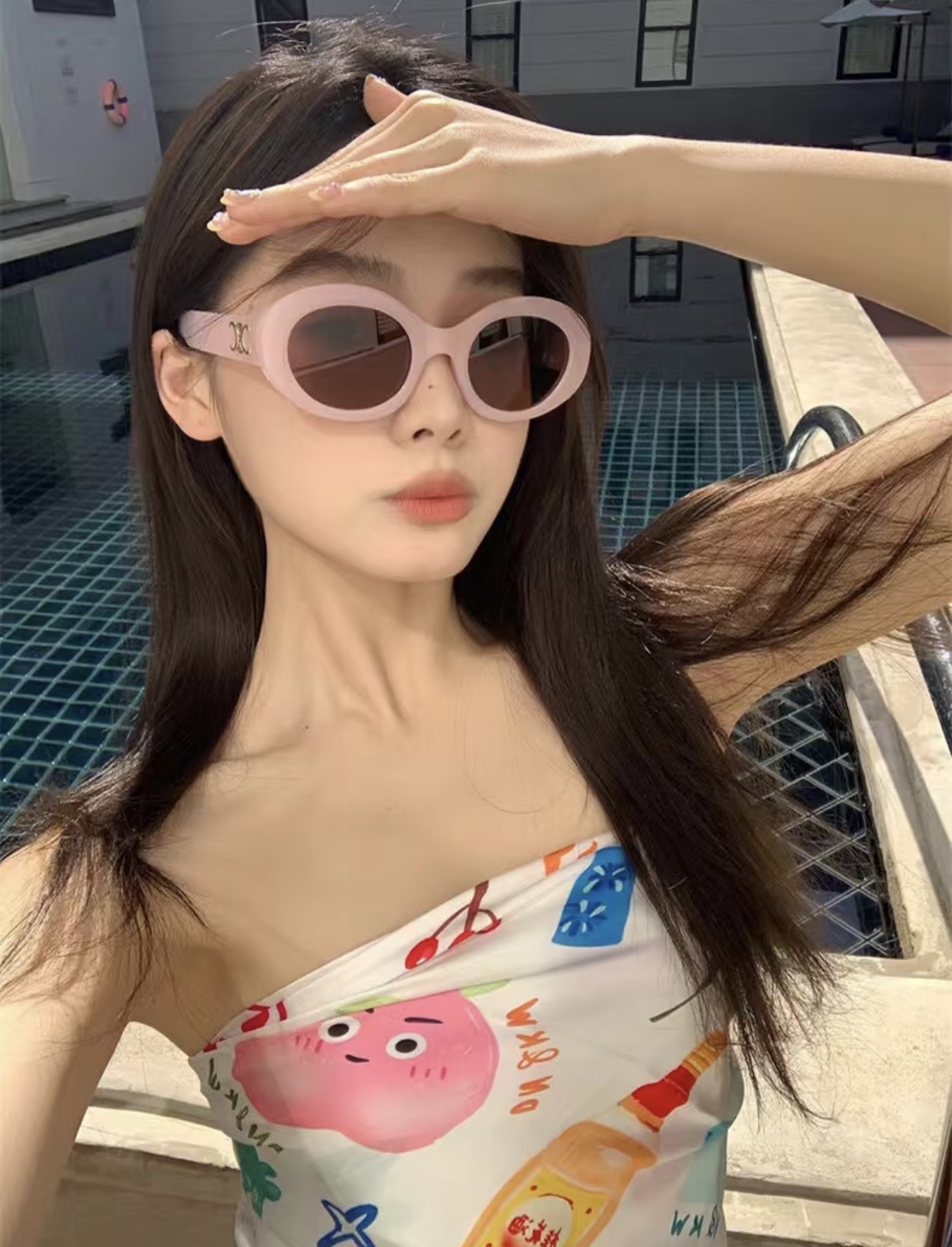7月1-3日限時優惠💖訂貨🍒Celine Triomphe 粉框太陽眼鏡