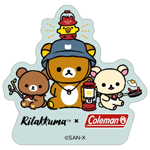 Coleman × 鬆弛熊 防水貼紙套裝（A款）