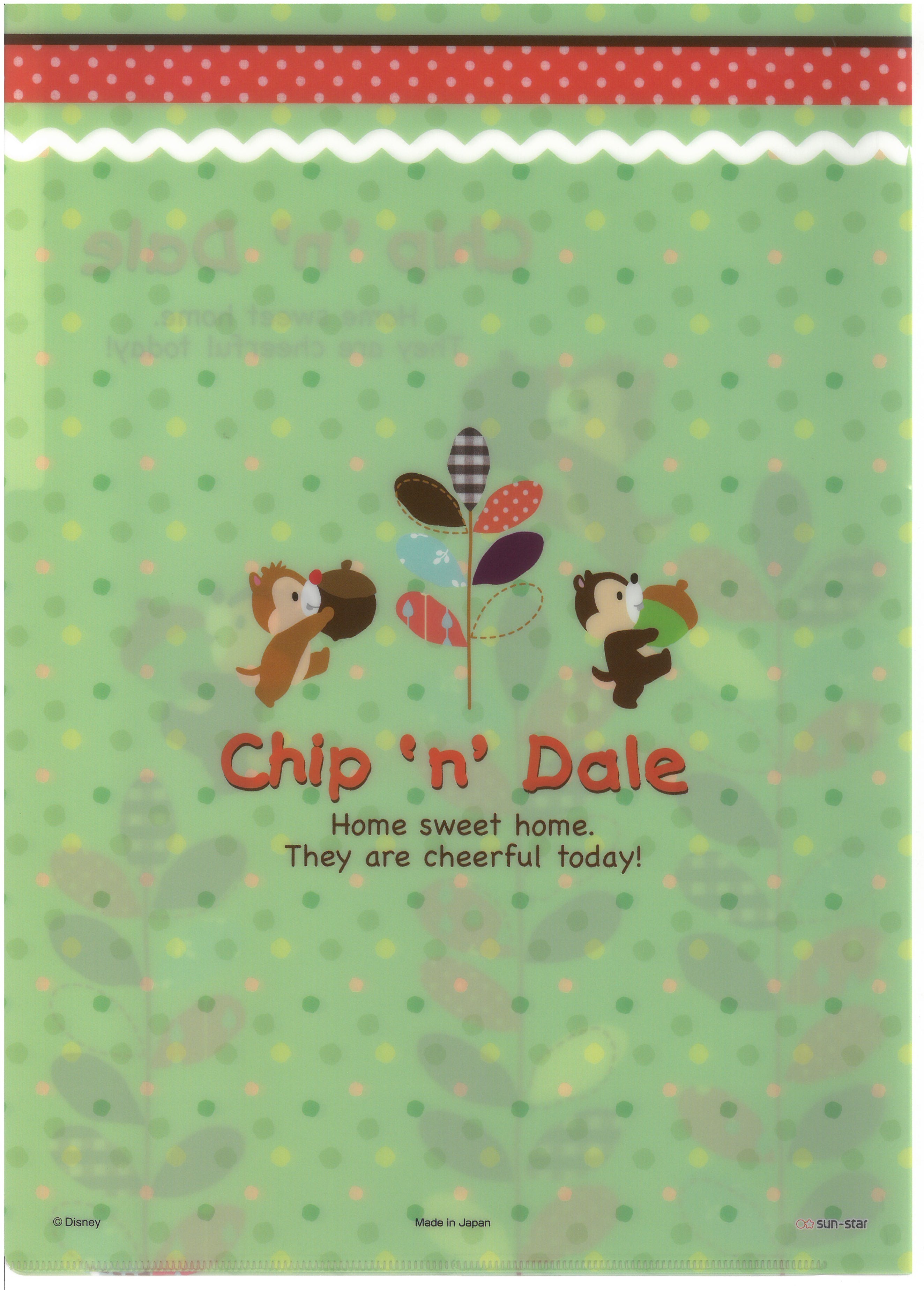 Chip n Dale 鋼牙鼠 A4 3分頁文件夾 (2129-663)