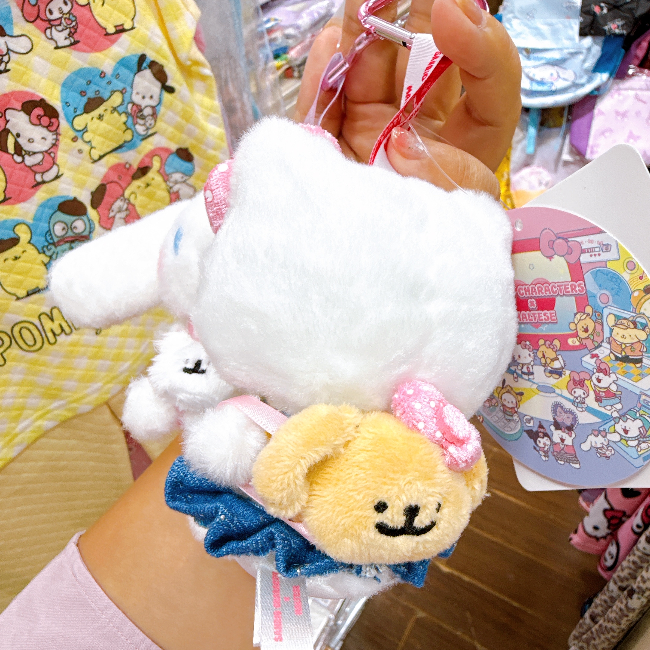 上海Pop Pop Store限定Sanrio 線條小狗系列公仔掛飾