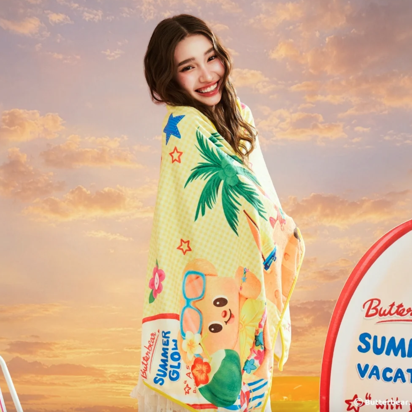 【預訂】泰國 Butter Bear 黃油小熊周邊 Sandy Butterbear Towel