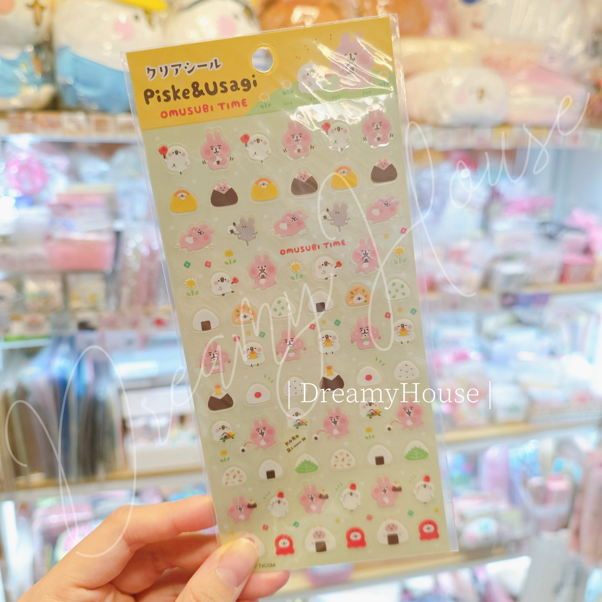 日本 kanahei 🍙 Piske & Usagi OMUSUBI TIME 🐙 貼紙