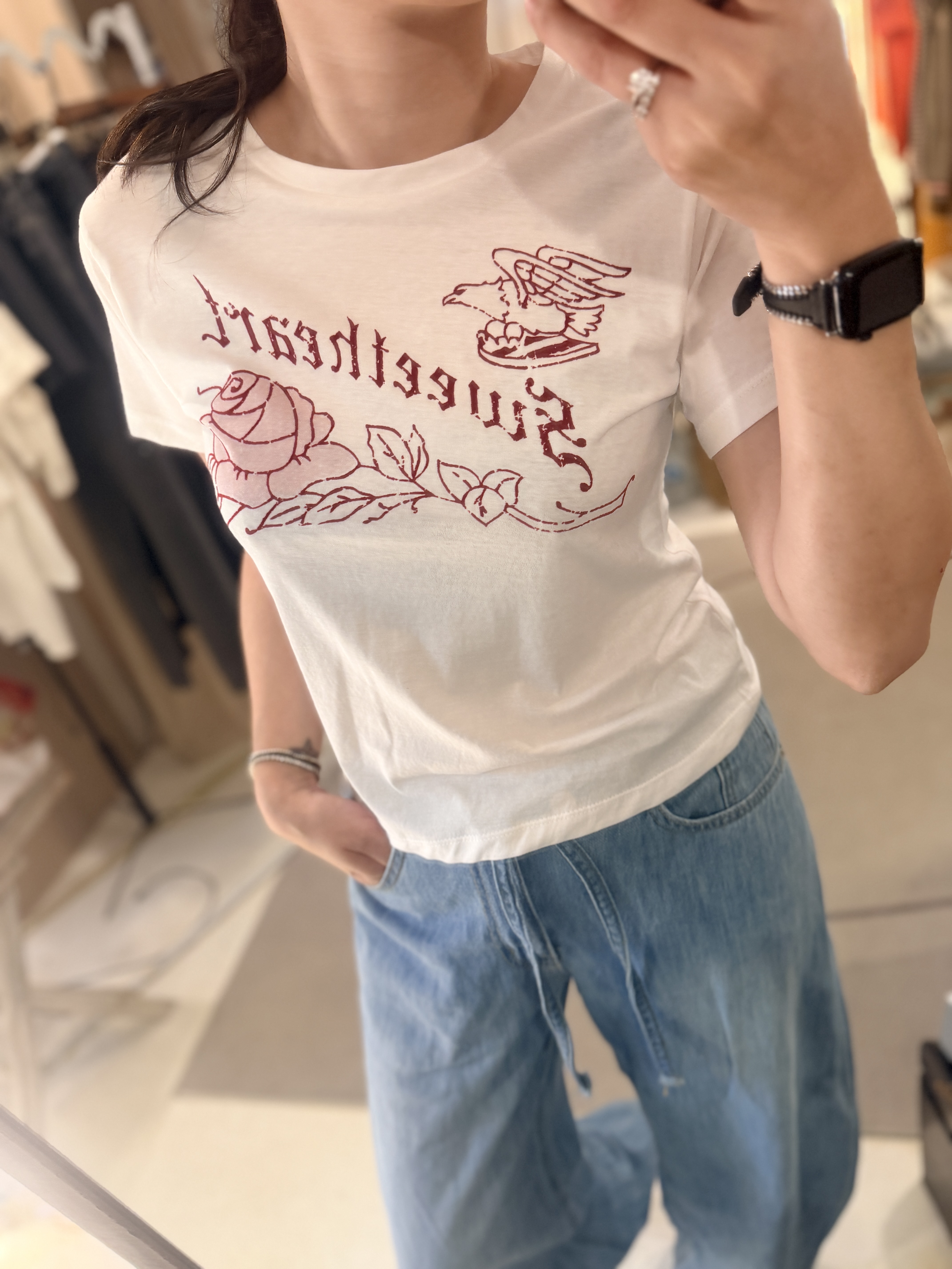 Rose tee