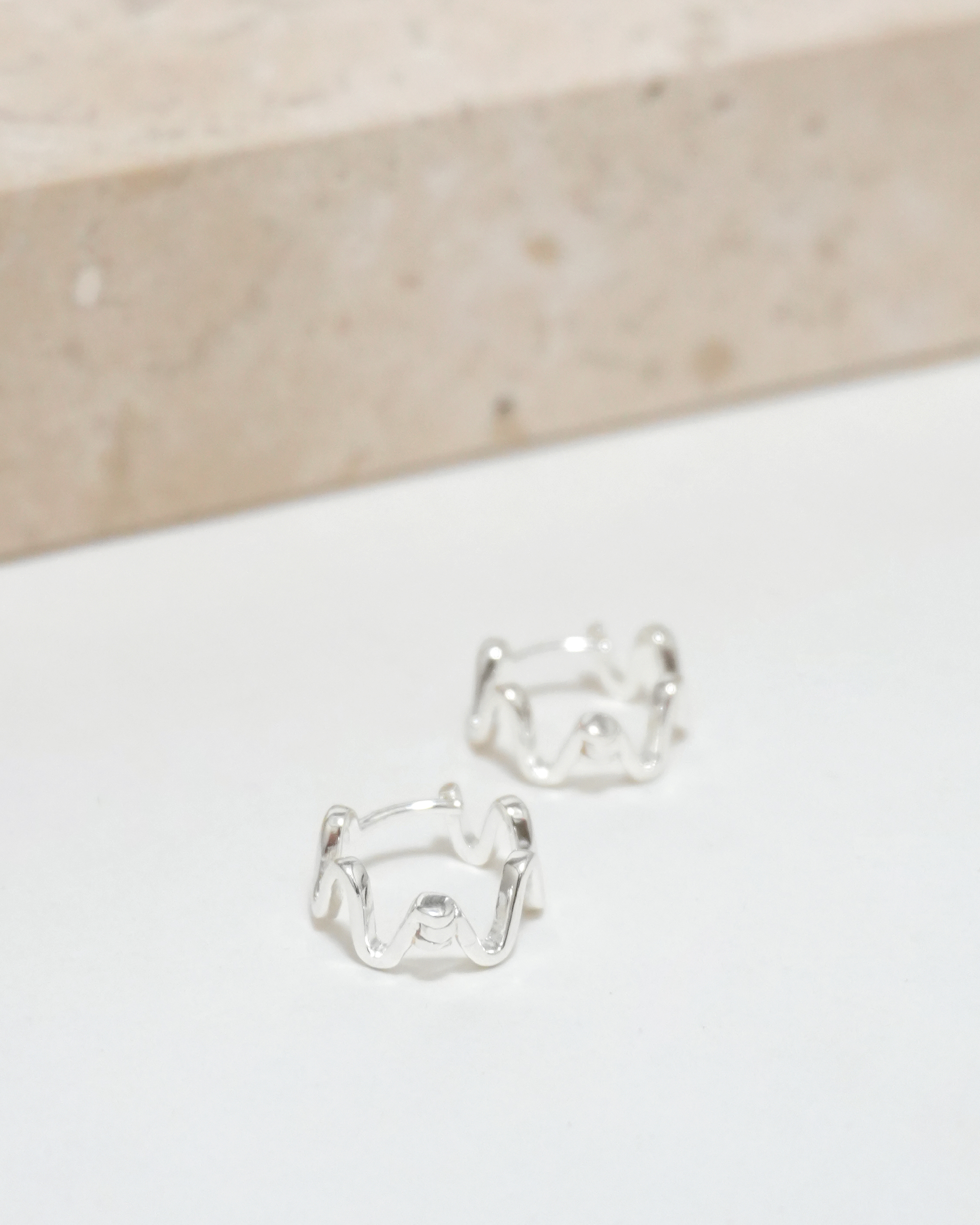 Chic Wave Hoop Earrings
